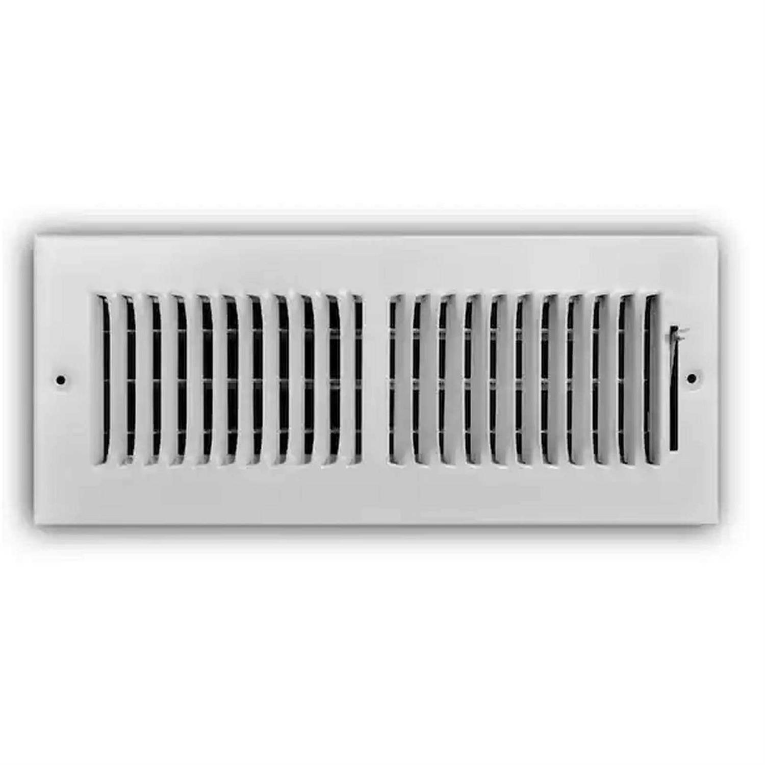 Everbilt 2-Way Steel Wall/Ceiling Register in White - Cheap Fitting