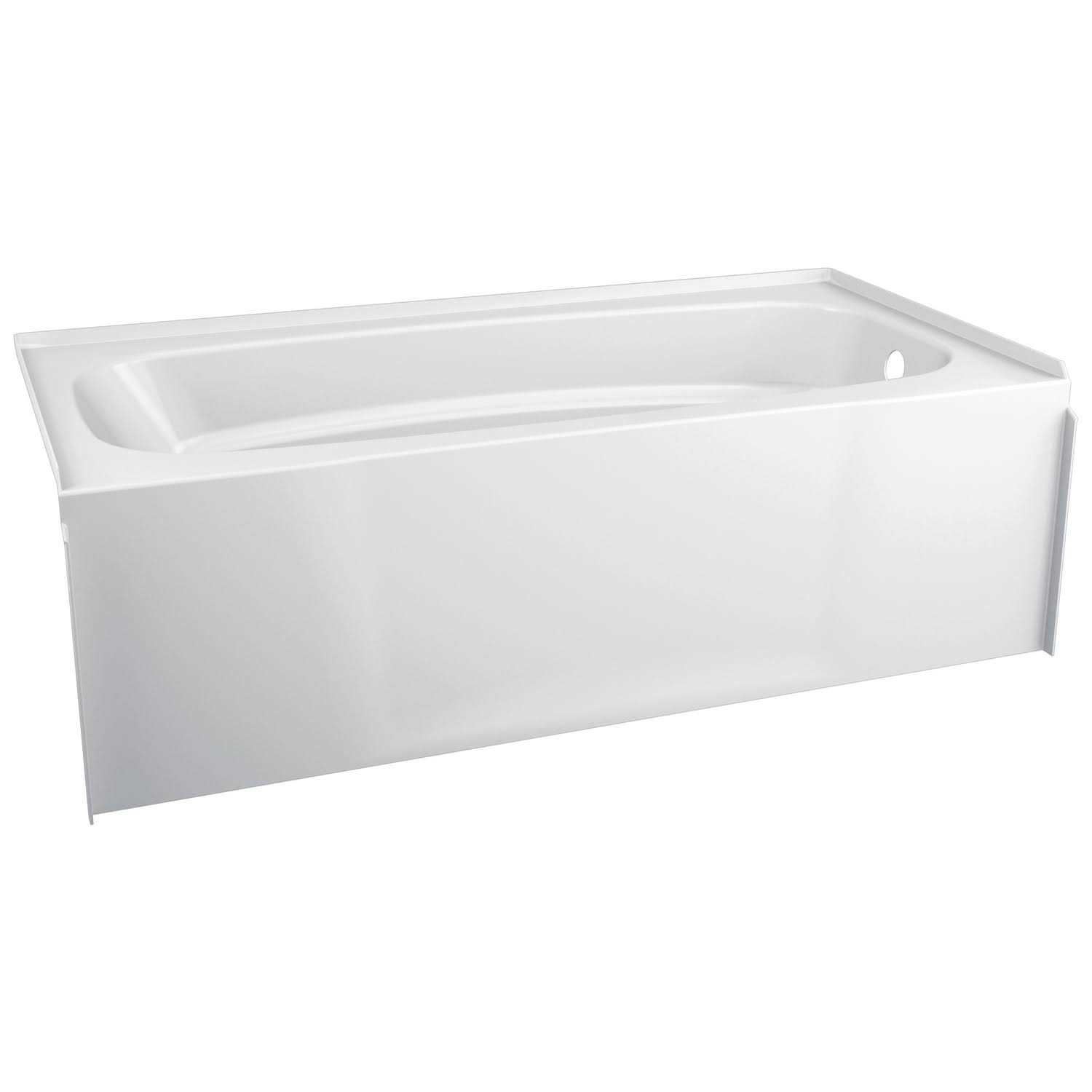 Delta Hycroft 18 in. H x 30 in. W x 60 in. L White Bathtub - Cheap Fitting