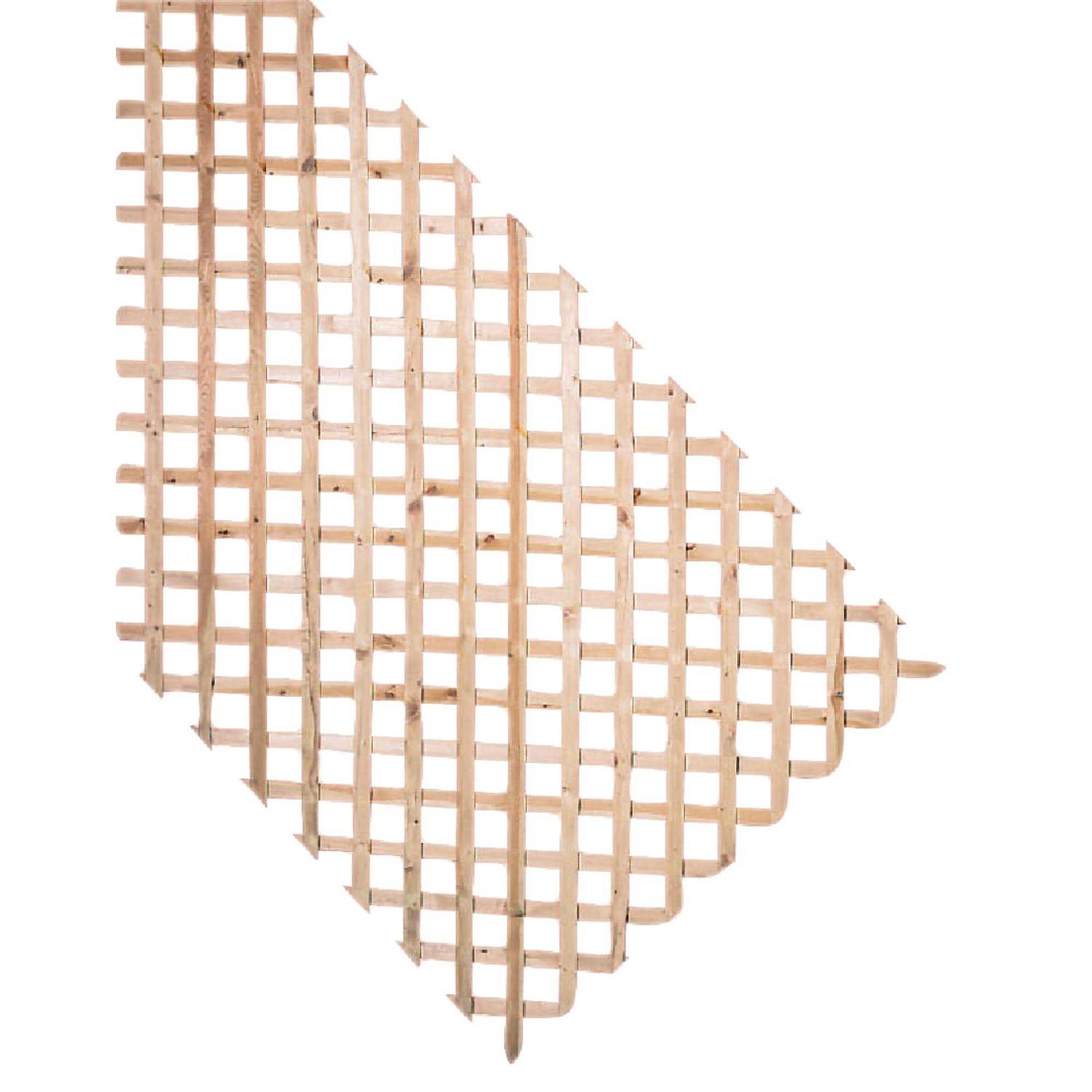 Severe Weather 8 ft. x 4 ft. Pressure Treated Wood Pine Garden Lattice - Cheap Fitting