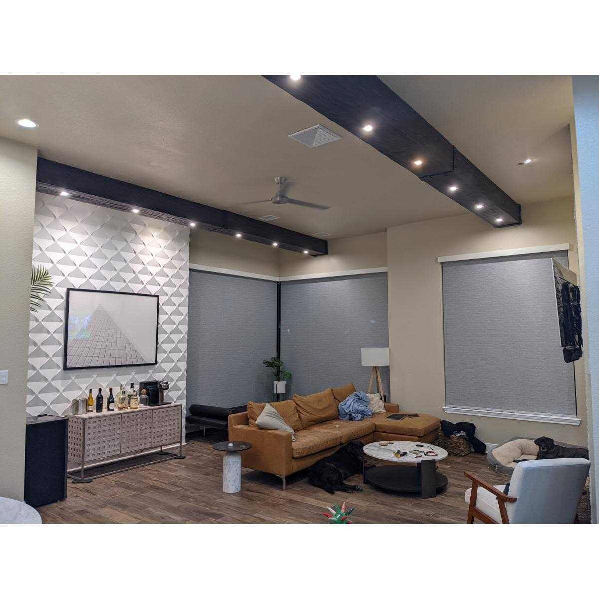 Ekena Millwork 3W x Flexible Black Beam Strap w/ Bolts for Ekena Faux Wood Beams - Cheap Fitting