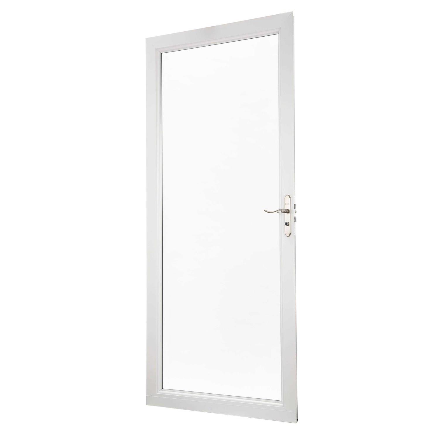 LARSON Signature Selection 36-in x 81 Full-view Interchangeable Screen Aluminum Storm Door Handle - Cheap Fitting