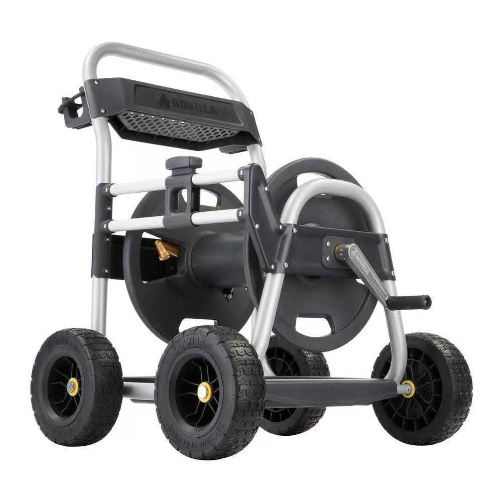 Gorilla 250 ft. Aluminum Heavy-Duty Hose Reel Cart - Cheap Fitting
