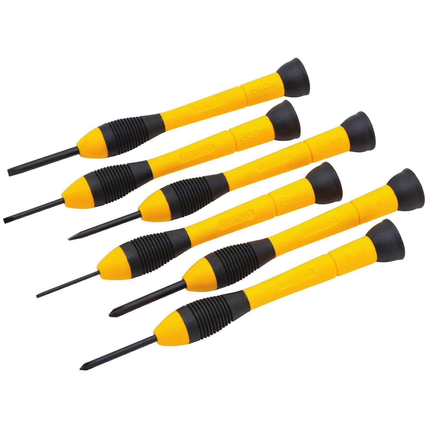 Stanley 66-052 6 Piece Precision Screwdriver Set - Cheap Fitting