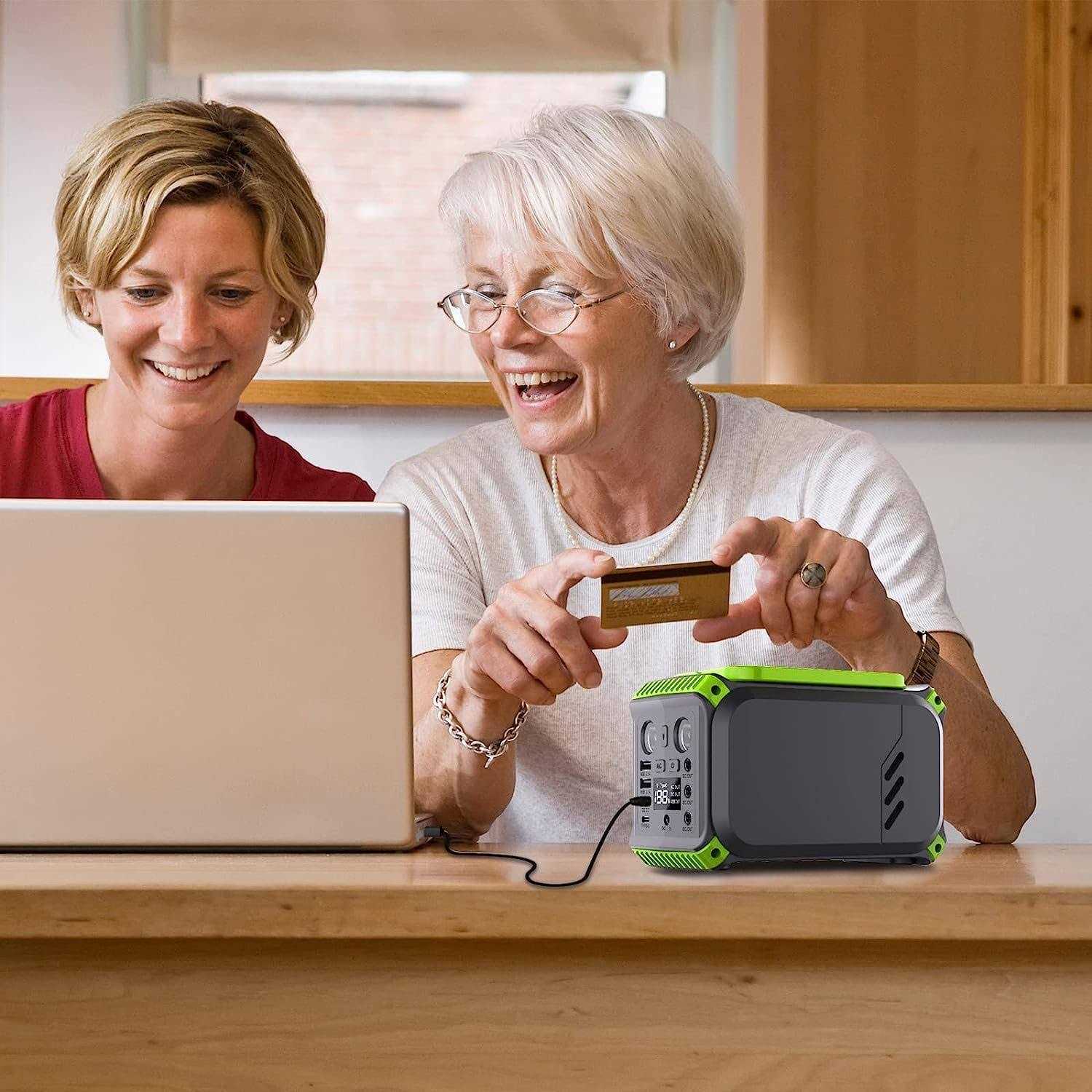 YUSHANG Portable Power Station 155Wh Camping Solar Power Bank with AC Outlet 42000mAh Generator Lithium Battery Power Supply 110V/150W - Cheap Fitting