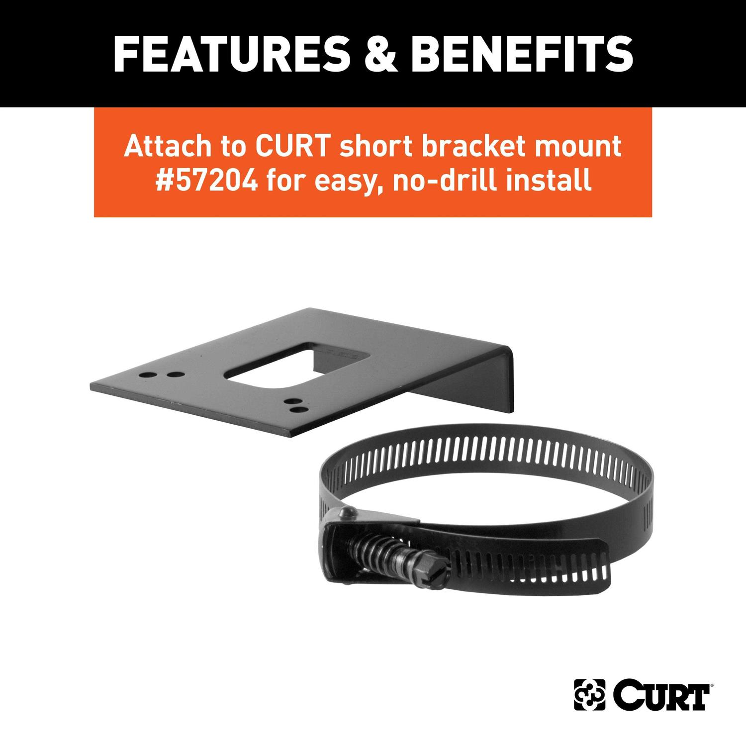 Curt 58301 Connector Mounting Bracket for 4-Way Flat - Cheap Fitting