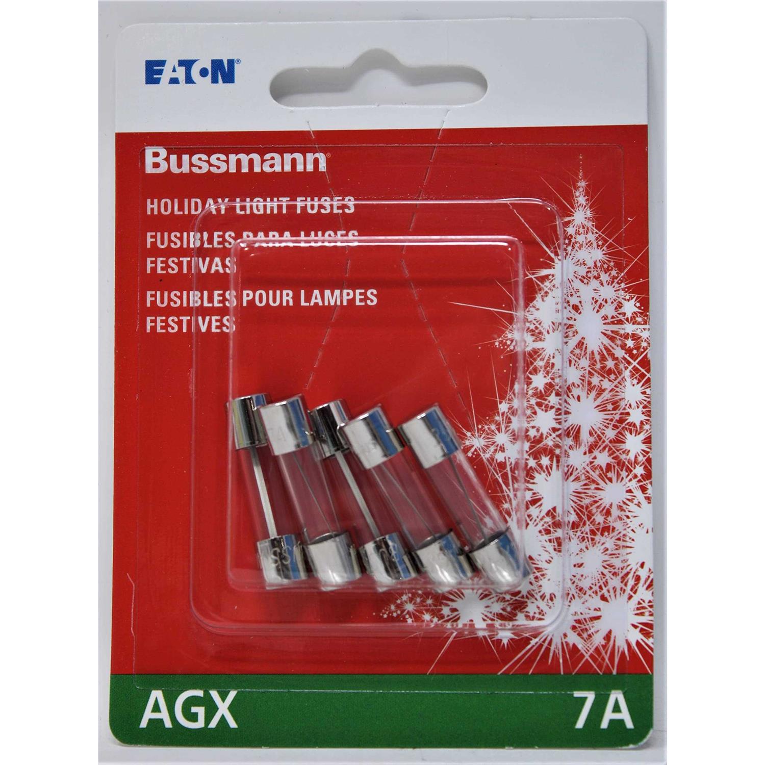 Bussmann AGX-7 Christmas Light String Fuse BP/AGX-7X5 - Cheap Fitting