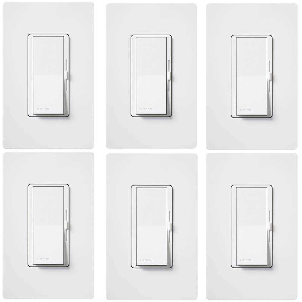 Lutron Diva LED+ Dimmer Switch w/Wallplate for Dimmable LED Bulbs, 150-Watt/Single-Pole or 3-Way DVWCL - Cheap Fitting