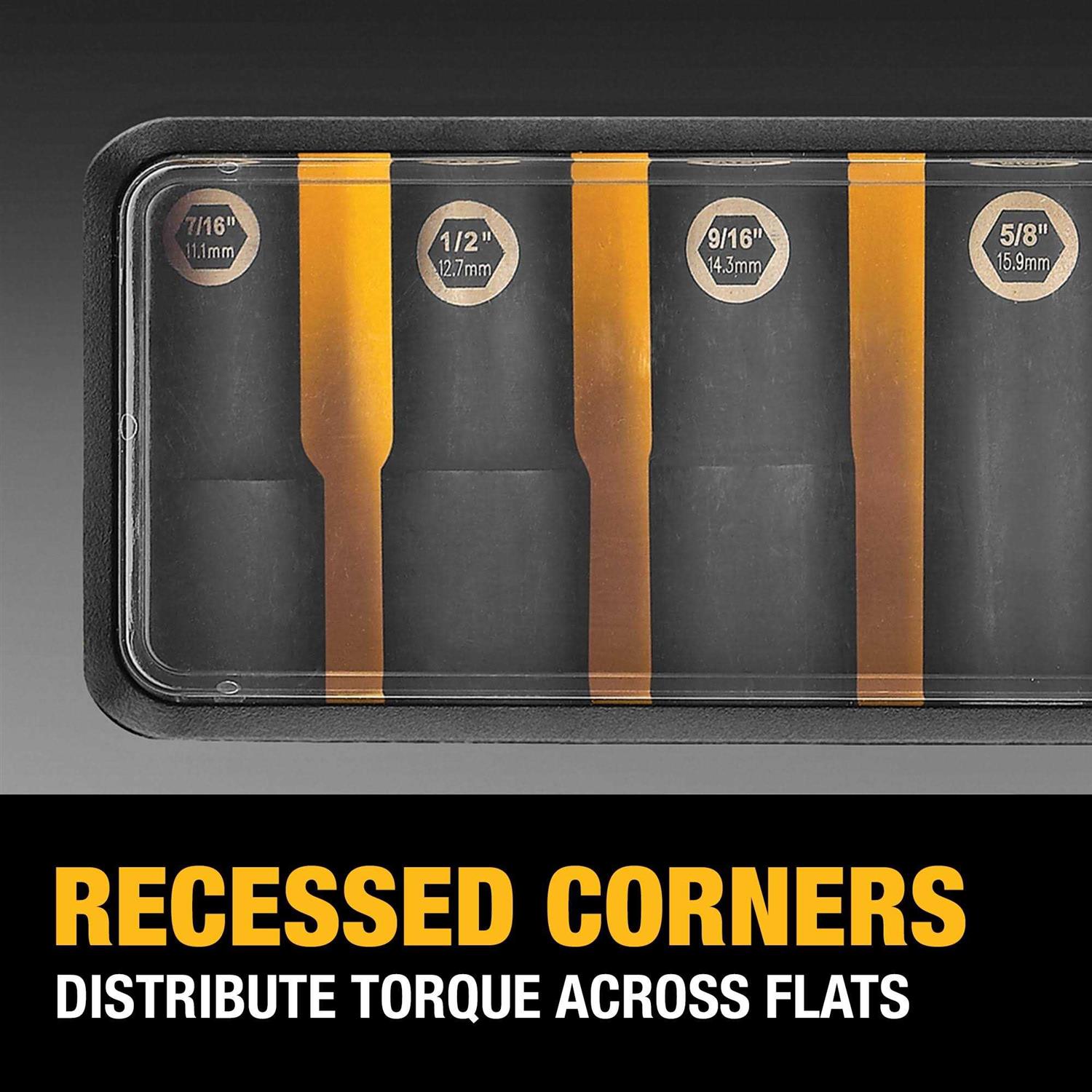 DEWALT DW22838 3/8 10-Piece Impact Ready Socket Set - Cheap Fitting