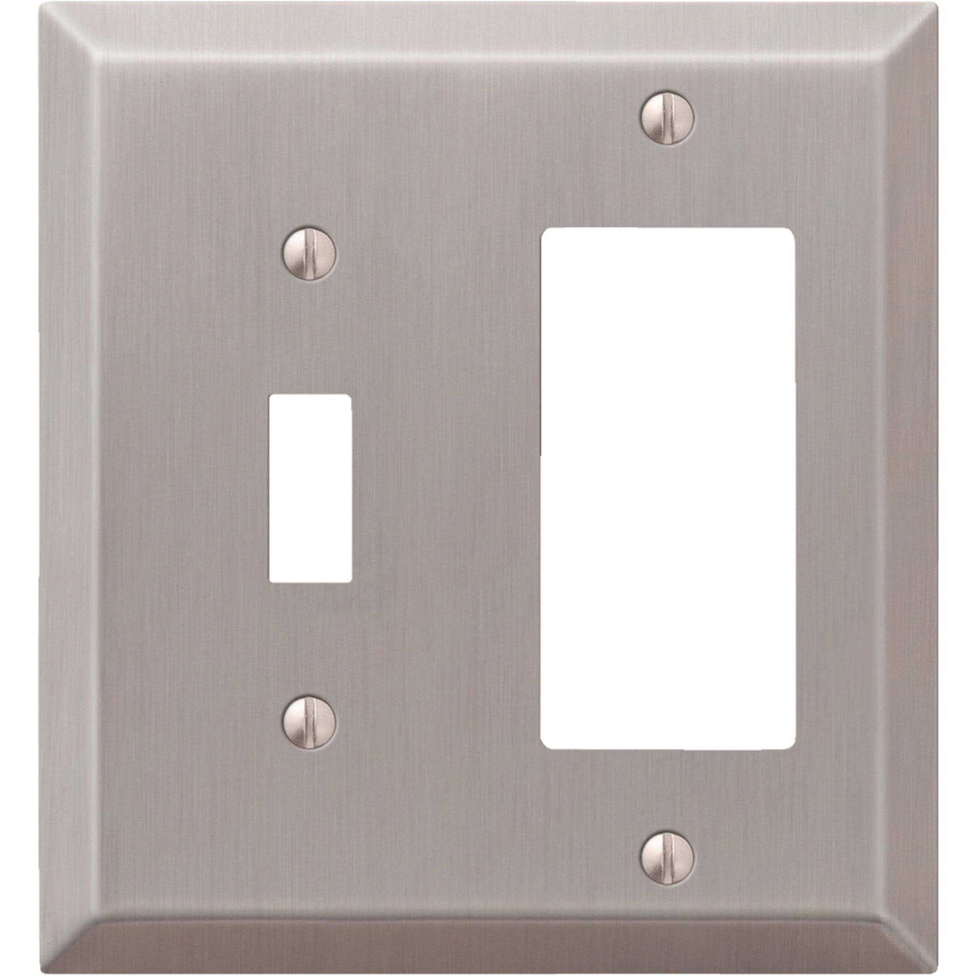 Amerelle Century 1-Rocker 1-Toggle Wall Plate 2 Gang - Cheap Fitting
