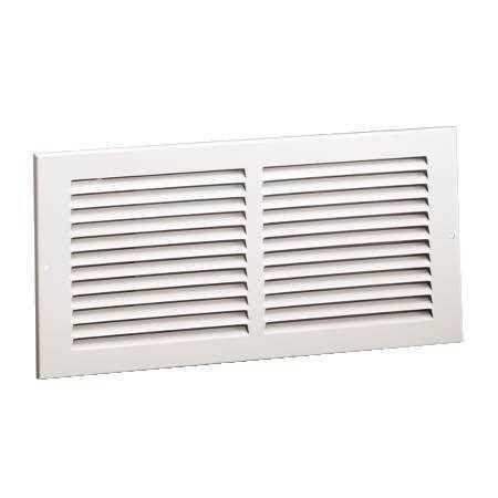 Hart & Cooley 43333A 14 x 24 White Sidewall/Ceiling Return Air Grille - Cheap Fitting