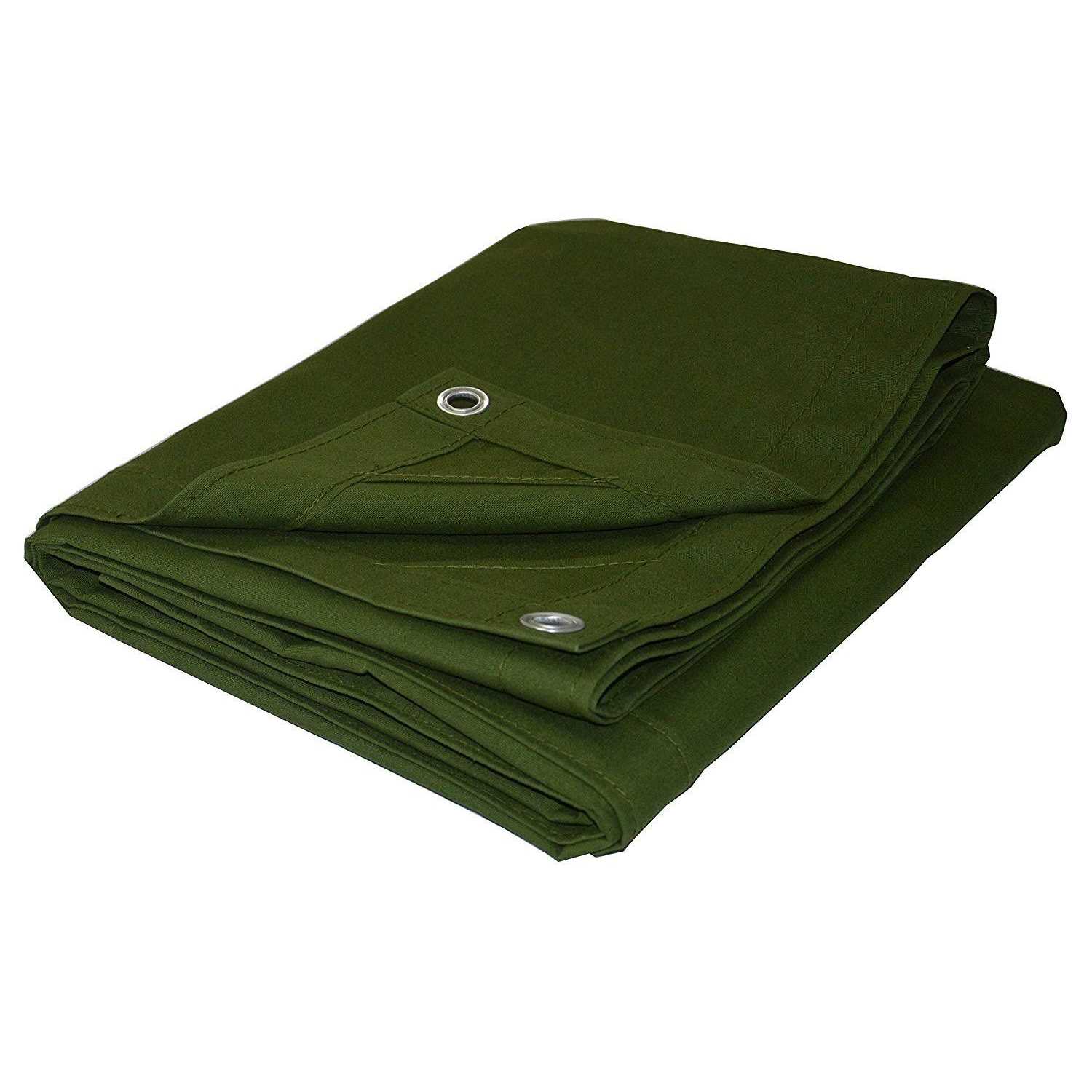 Cartman Finished Size Canvas Tarp with Rustproof Grommets - Cheap Fitting