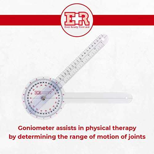 Ever Ready First Aid Plastic 12 Goniometer 360 Degree ISOM - Cheap Fitting