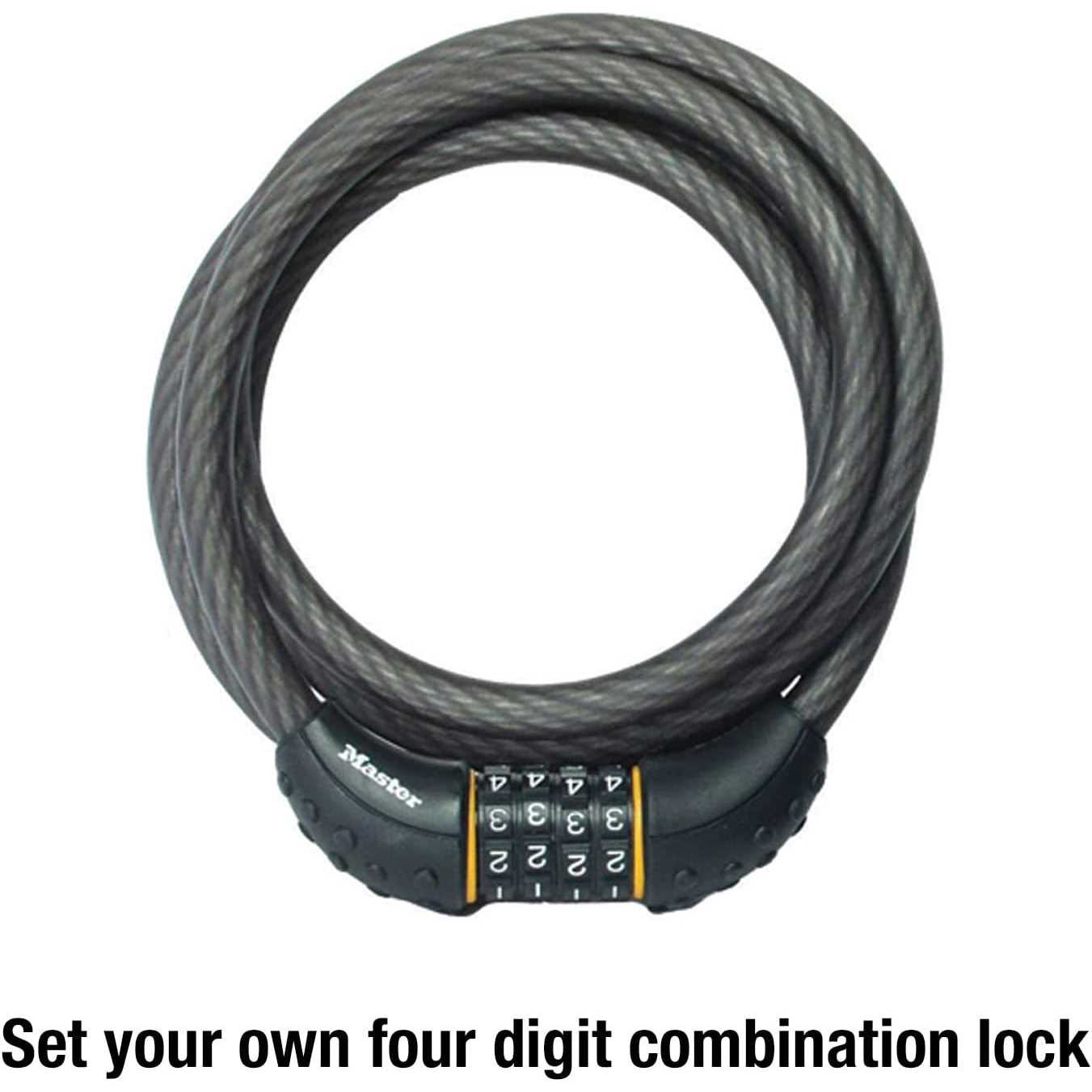 Master Lock Cable Lock Set Your Own Combination Bike Lock - Cheap Fitting