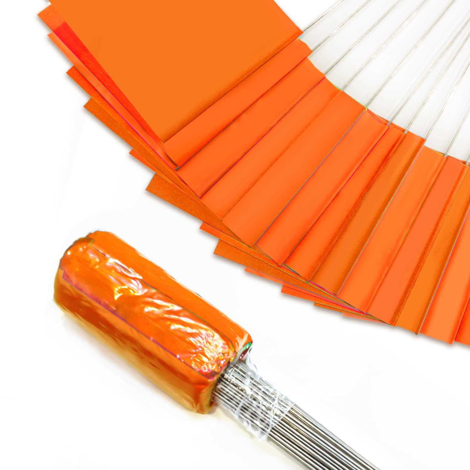 Zozen 100Pack Marking Flags Orange Marker Flags 15x4x5 Inch Lawn Flags - Cheap Fitting