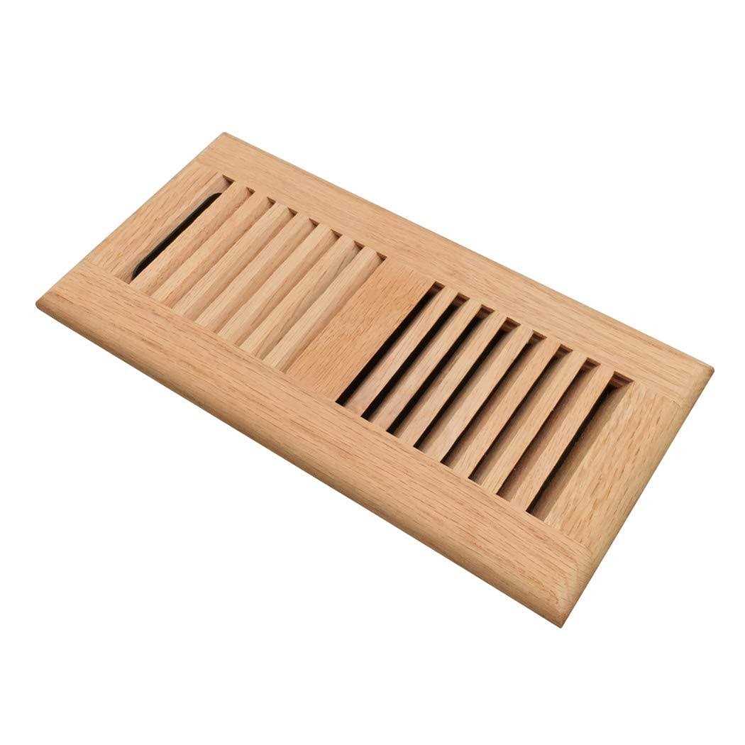 Razo Oak Wood Floor Register Drop in Vent Cover with Damper - Cheap Fitting