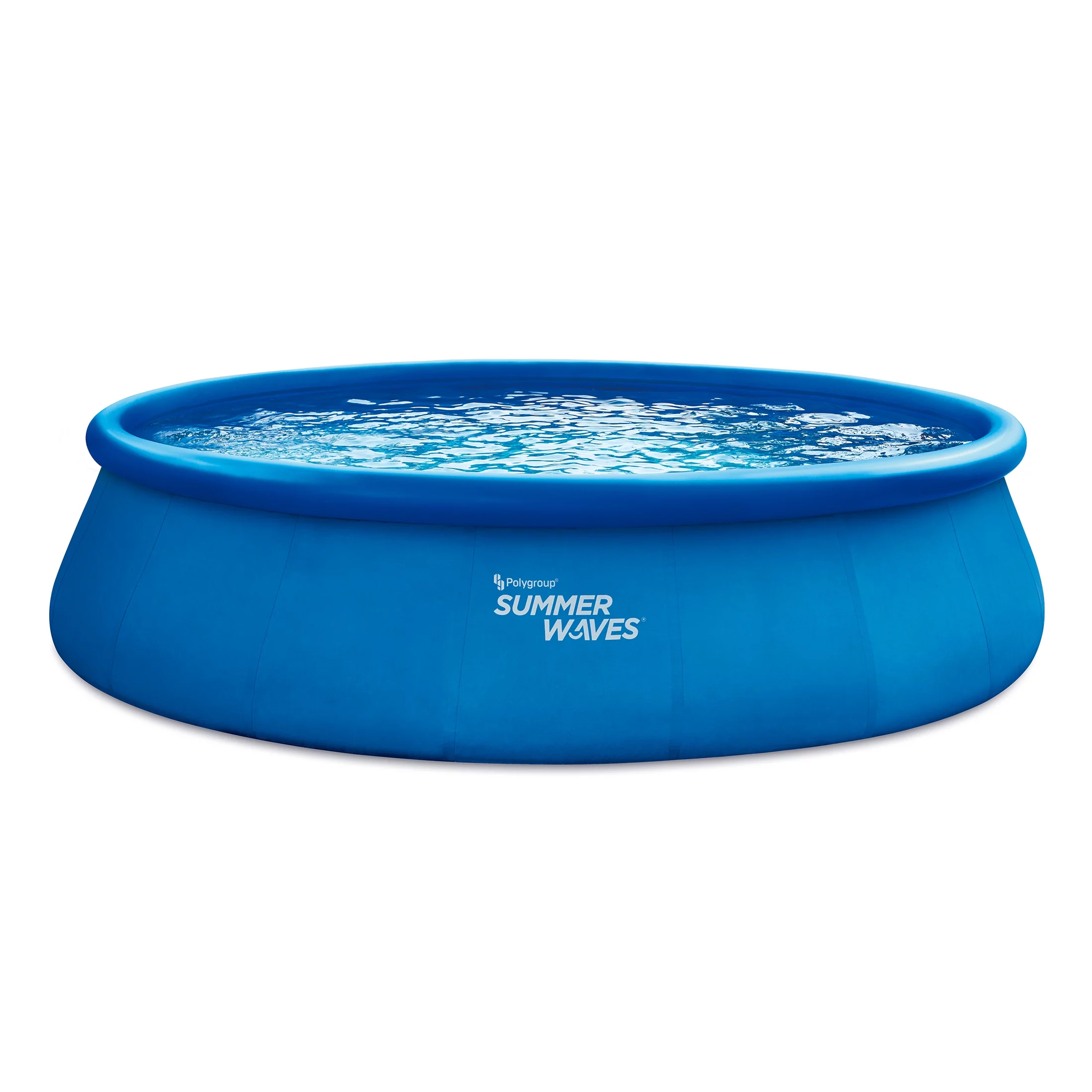 Summer Waves 18 ft Quick Set Above Ground Pool, Round, Blue, Ages 6+, Unisex - Cheap Fitting