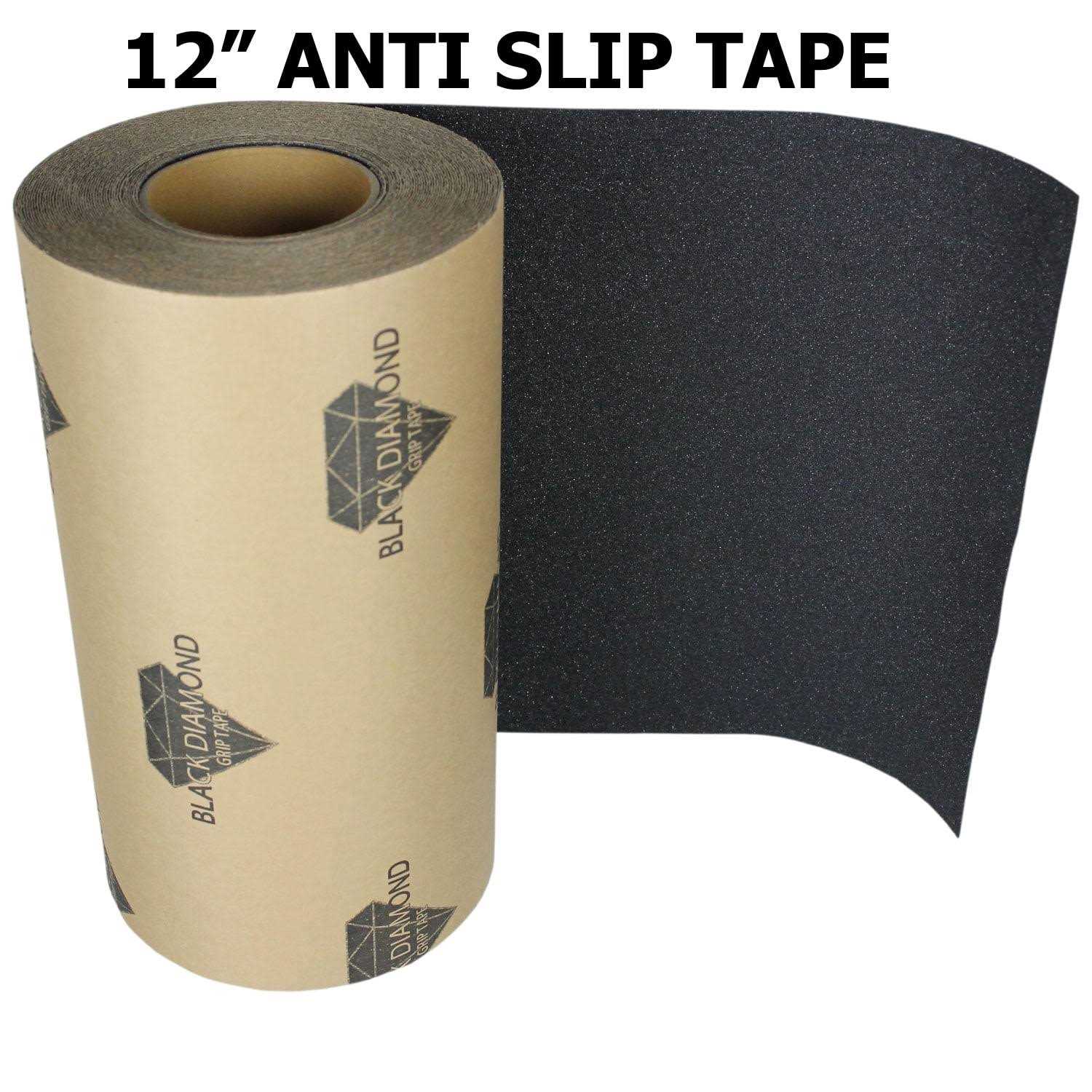 Anti Slip Traction Tape Black Roll Safety Non Skid Self Adhesive Silicon Carbide Sticky Grip Safe Grit 12 x 5 - Cheap Fitting