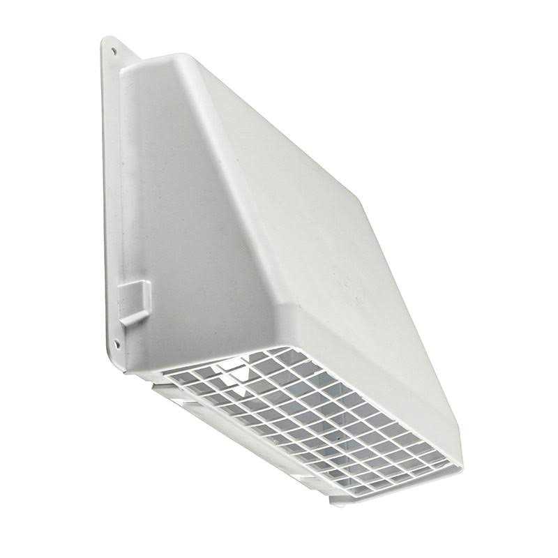 Lambro 6 White Plastic Wall Vent - Cheap Fitting