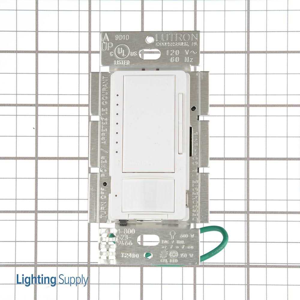 Lutron Maestro MSCL-OP153M-WH Dimmer with Occupancy Sensor - Cheap Fitting