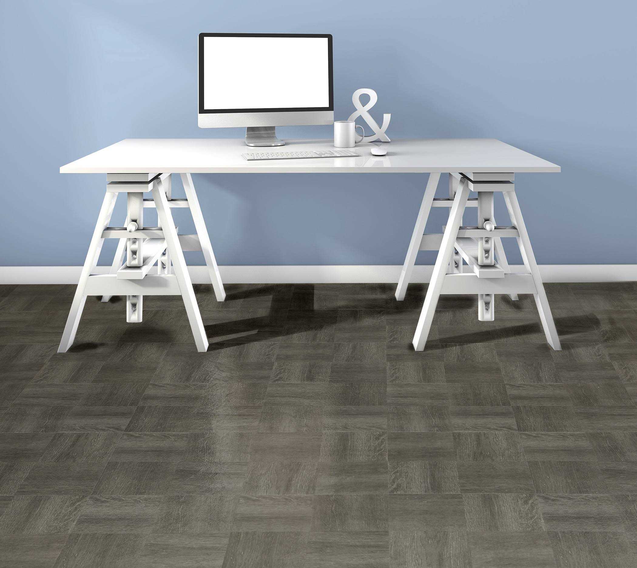Achim Charcoal Grey Self Adhesive Vinyl Floor Tiles - Cheap Fitting