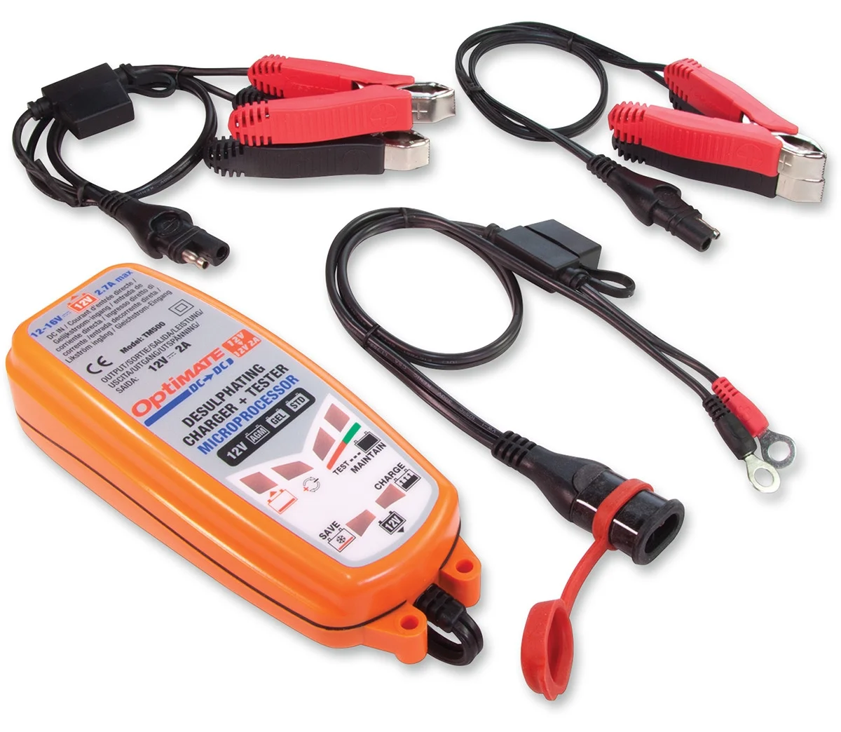 Tecmate OptiMate DC-Duo 12V/12.8V 2A DC- Battery Charger/Maintainer (TM-500V3) - Cheap Fitting