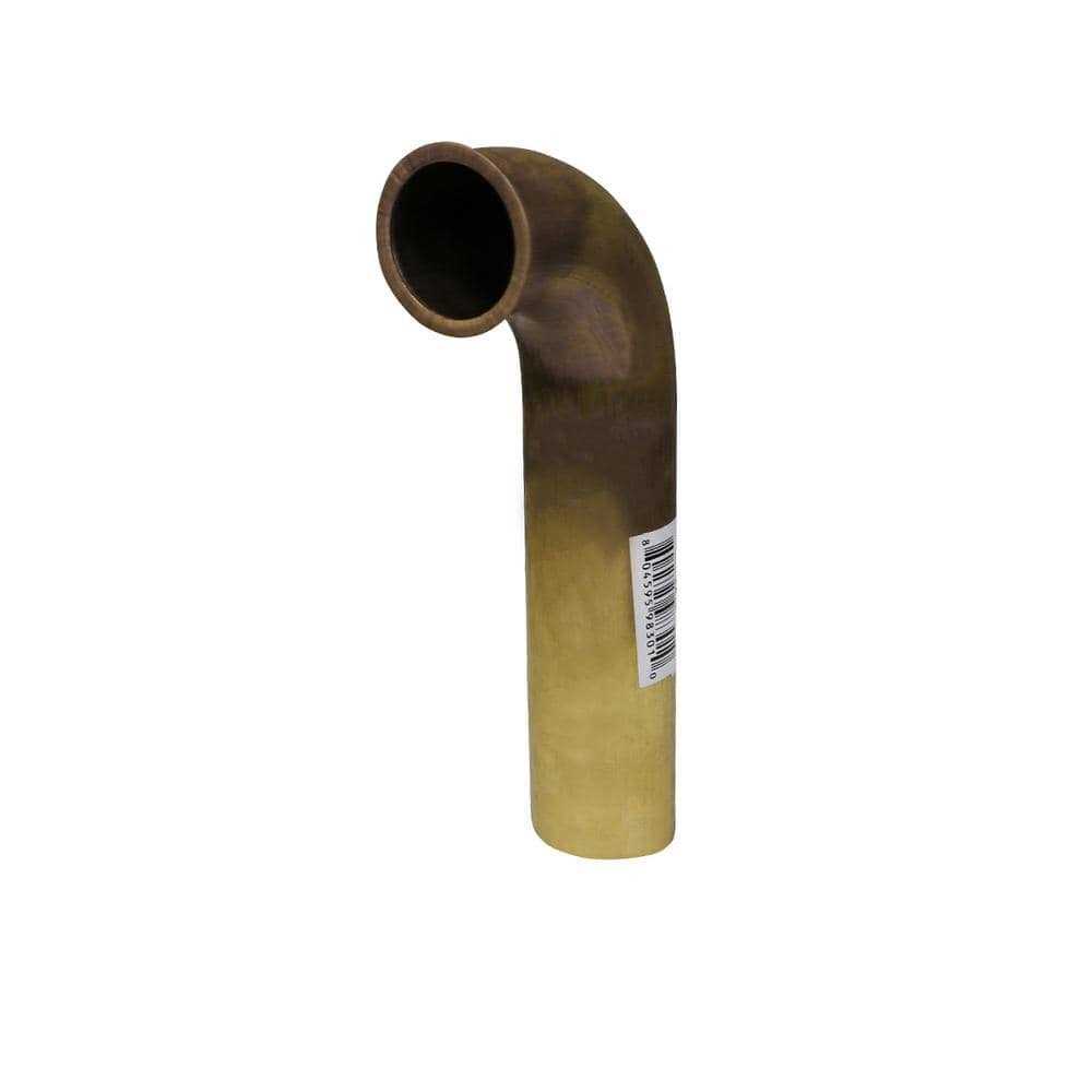 The Plumber’s Choice 1-1/2 in. x 12 in. Brass Direct Connect Waste Bend for Tubular Drain Applications - Cheap Fitting