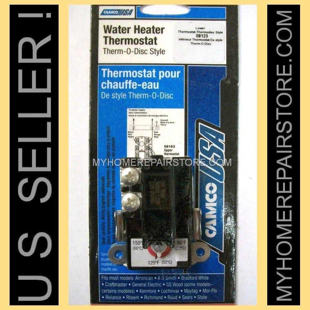 Everbilt T-O-D Single-Pole Lower Thermostat for Residential Electric Water Heater 1000042068 - Cheap Fitting