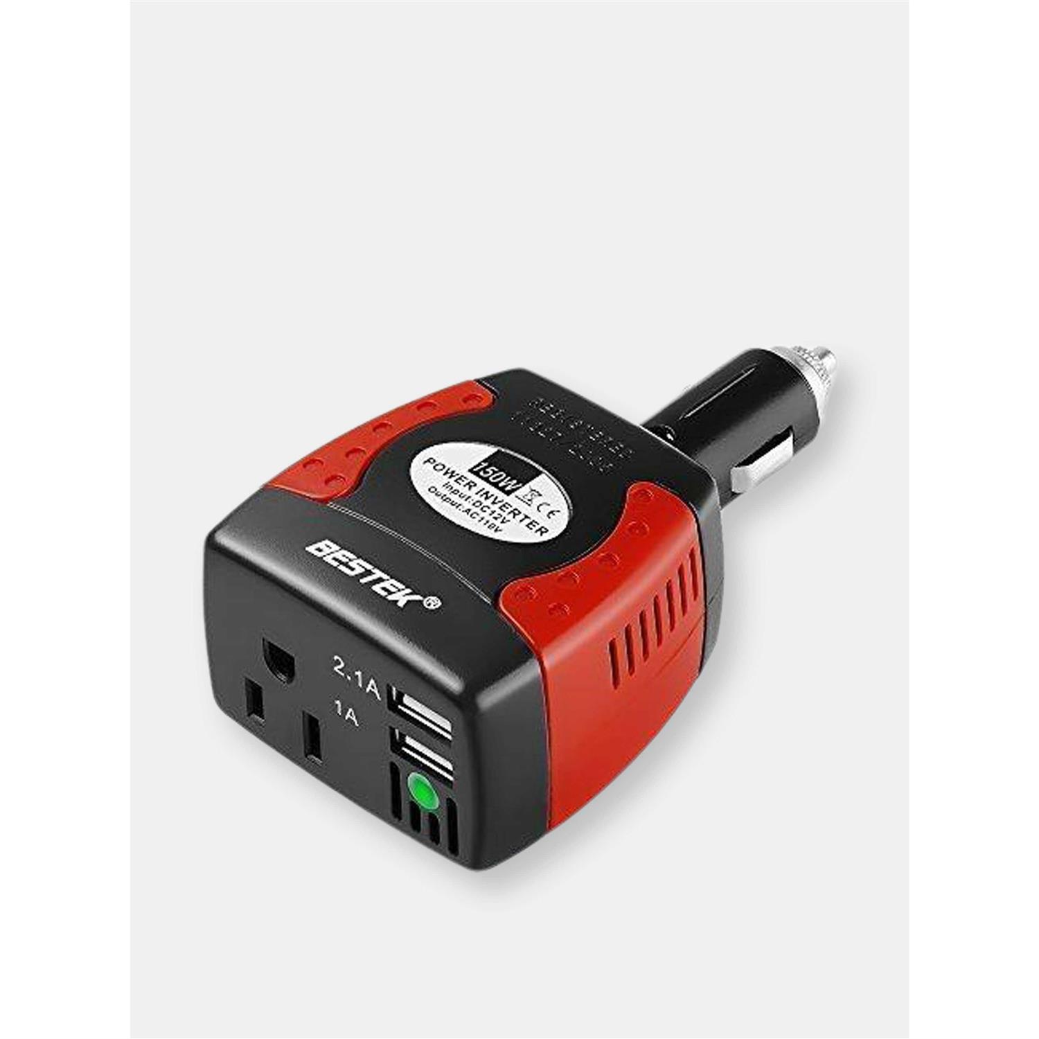 Bestek 150W Car Power Inverter Charger with 2 USB Charging Ports - Cheap Fitting