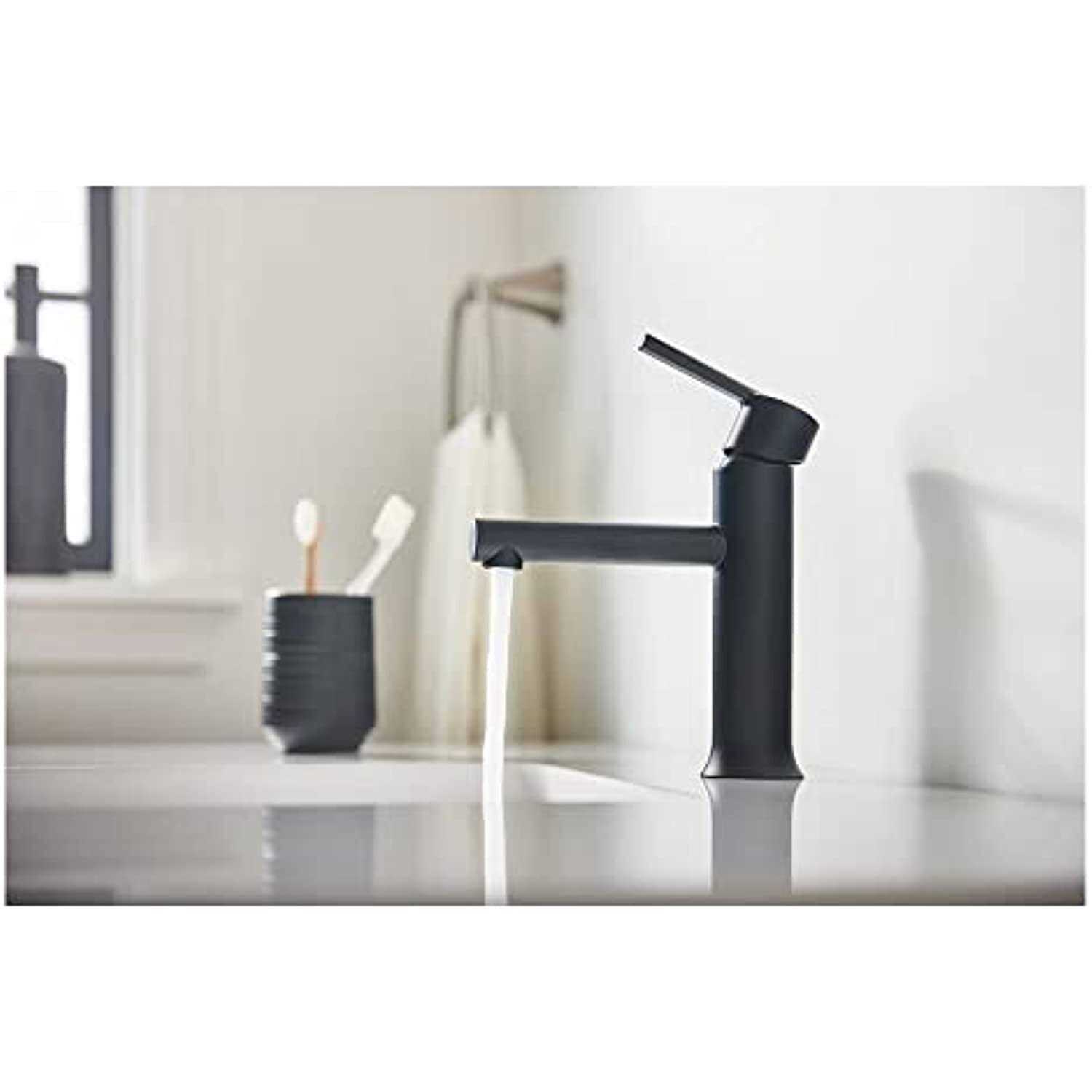 Moen Arlys Black Bathroom Faucet 4 84770BL - Cheap Fitting