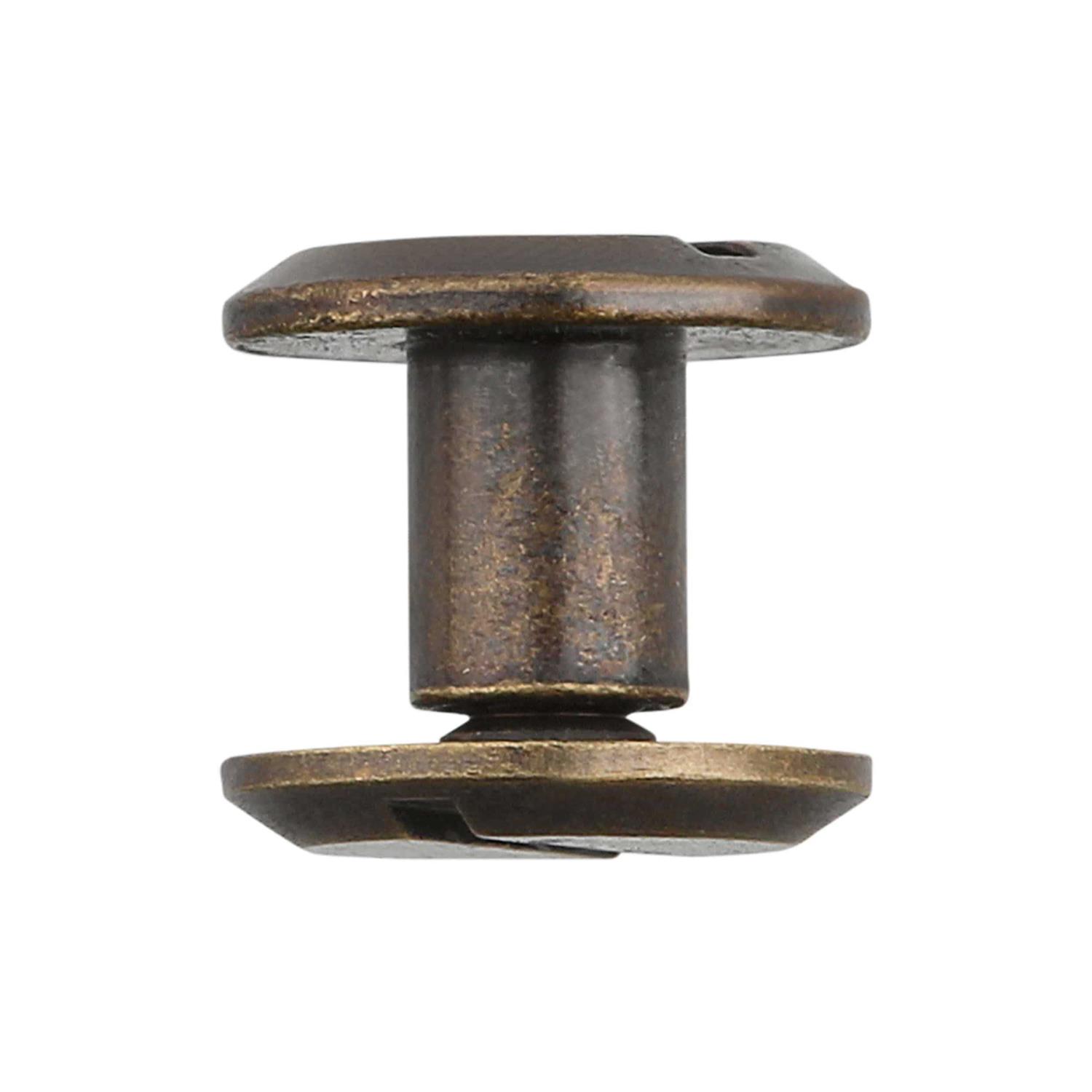 1/4 Antique Brass Flat Top Chicago Screw - Cheap Fitting
