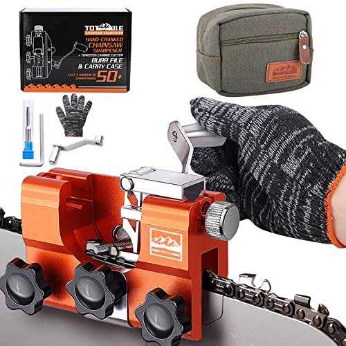 Freeyou Chainsaw Sharpener Chainsaw Sharpening Jig Kit With Tungsten Burr And Portable Storage Bag Hand-cranked Sharpening Tool For 8-22 Inches Chain - Cheap Fitting