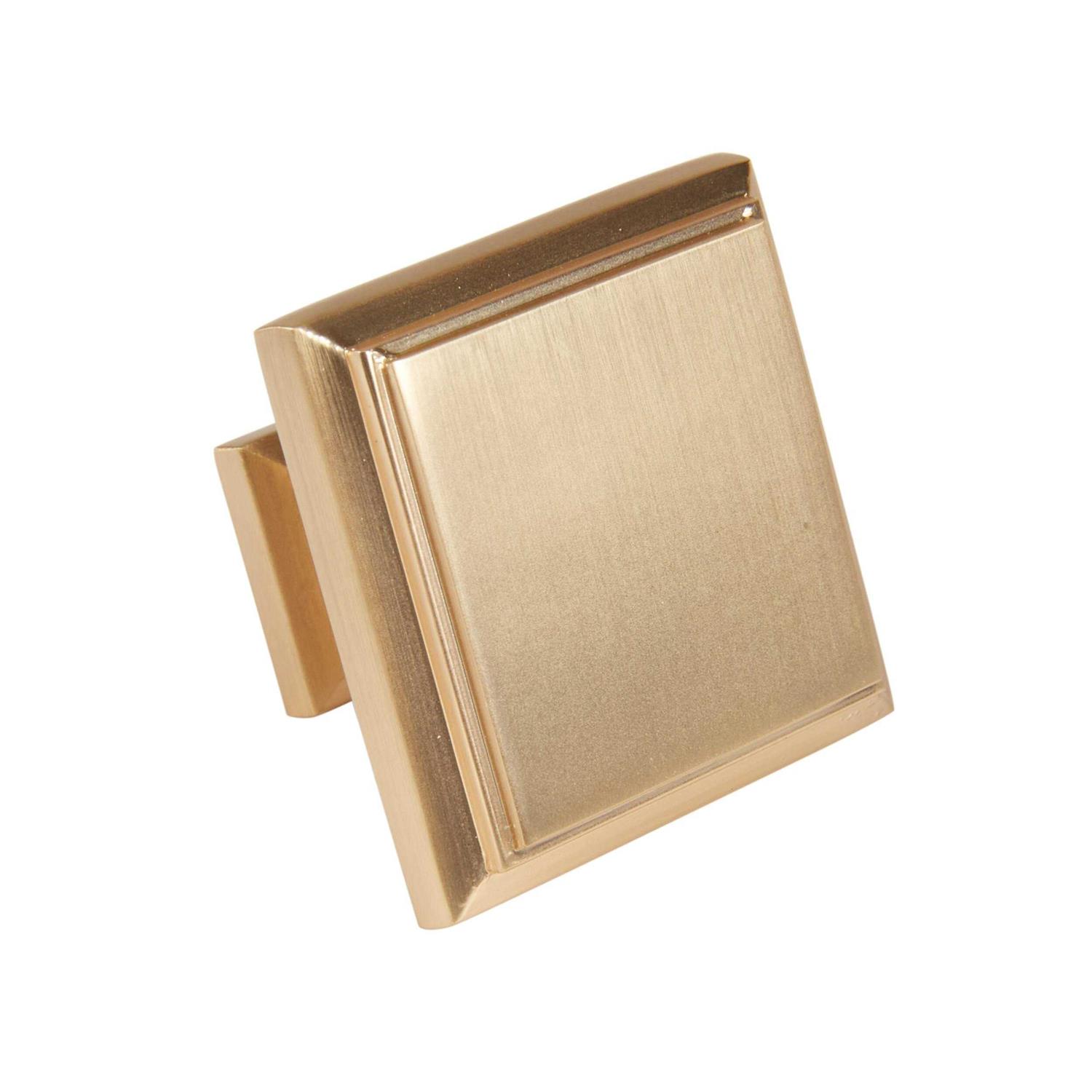 NewAge Products Home Cabinet Brushed Traditional Square Knob - Cheap Fitting