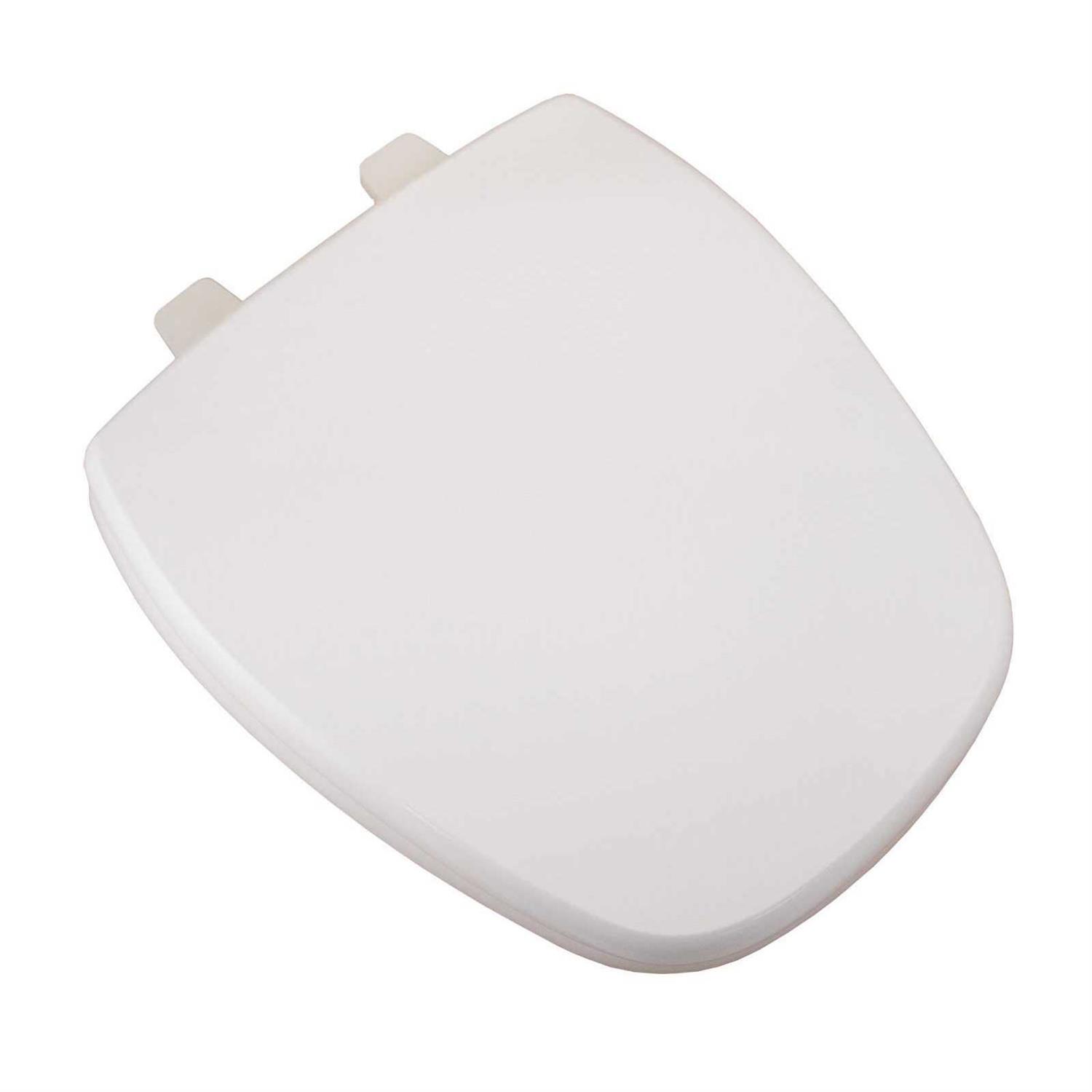 Bath Décor Styled for Eljer New Emblem Square Front Design Toilet Seat with Vari-Adjust Lok-Down Heavy Duty Hinge - Cheap Fitting