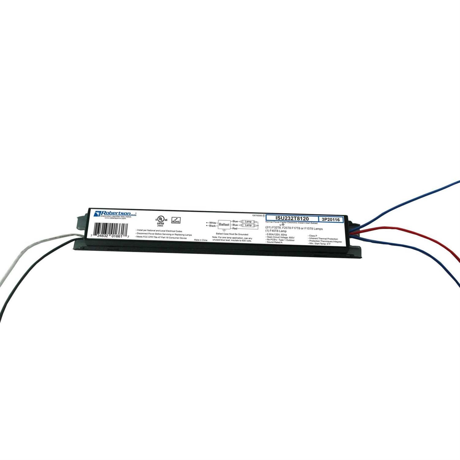 Robertson 3p20116 eBallast, Instant Start, Npf, 1 or 2 Lamp F32T8 - Cheap Fitting