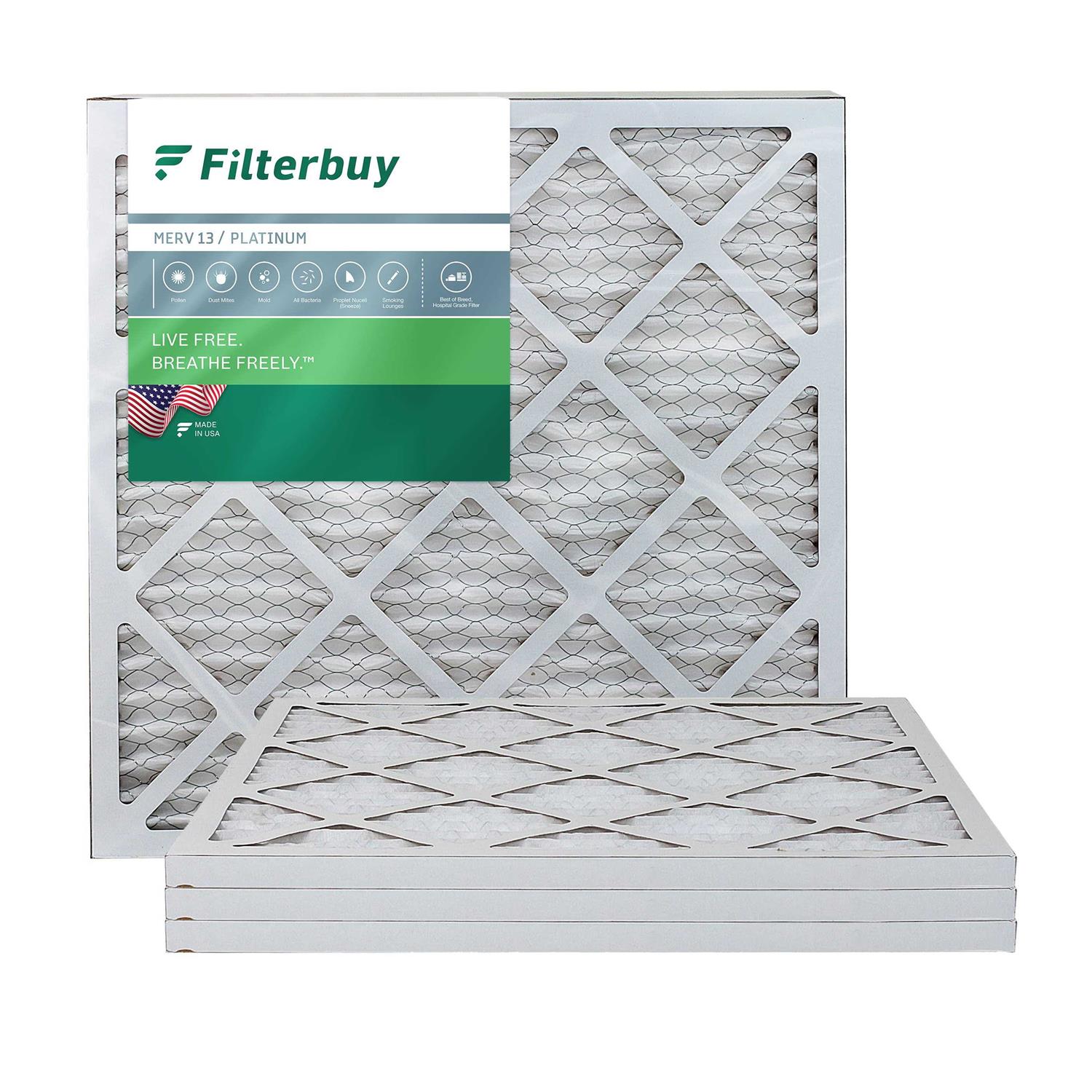 AFB MERV Pleated AC Furnace Air Filter. Pack Filters. 100% produced in The USA - Cheap Fitting