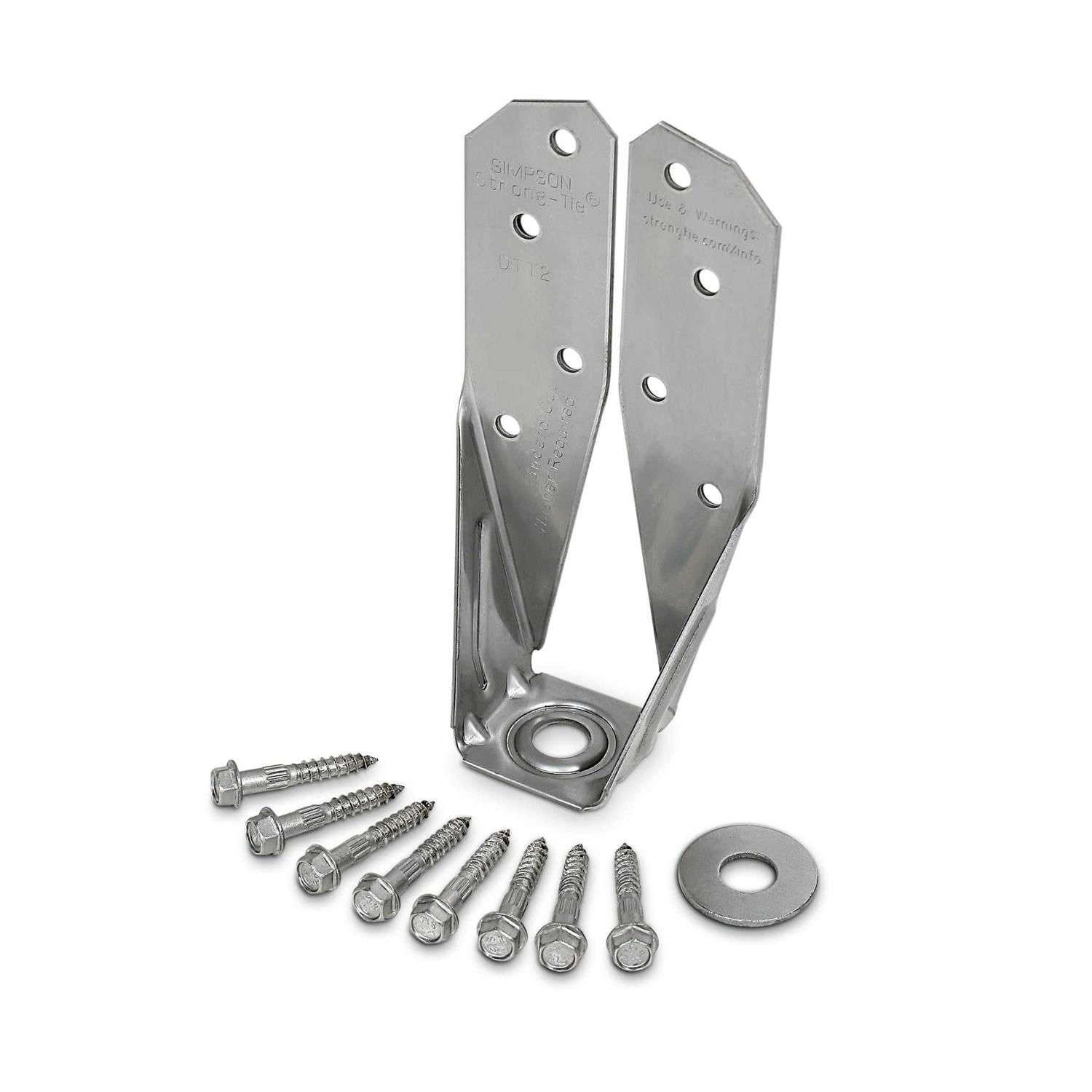 Simpson DTT2SS Deck Tension Tie w/1.5 SDS Screws - Cheap Fitting