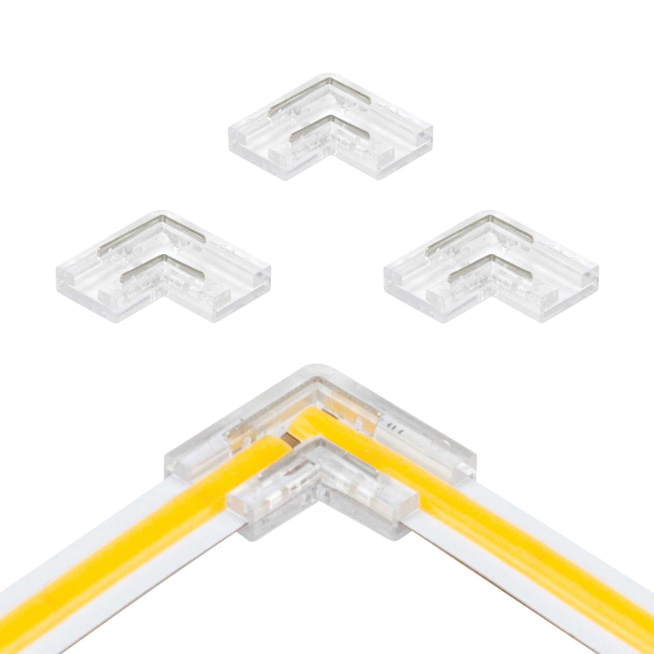 Armacost Lighting 2-Pin White LED Strip Light COB Corner Connectors Channel Connector - Cheap Fitting