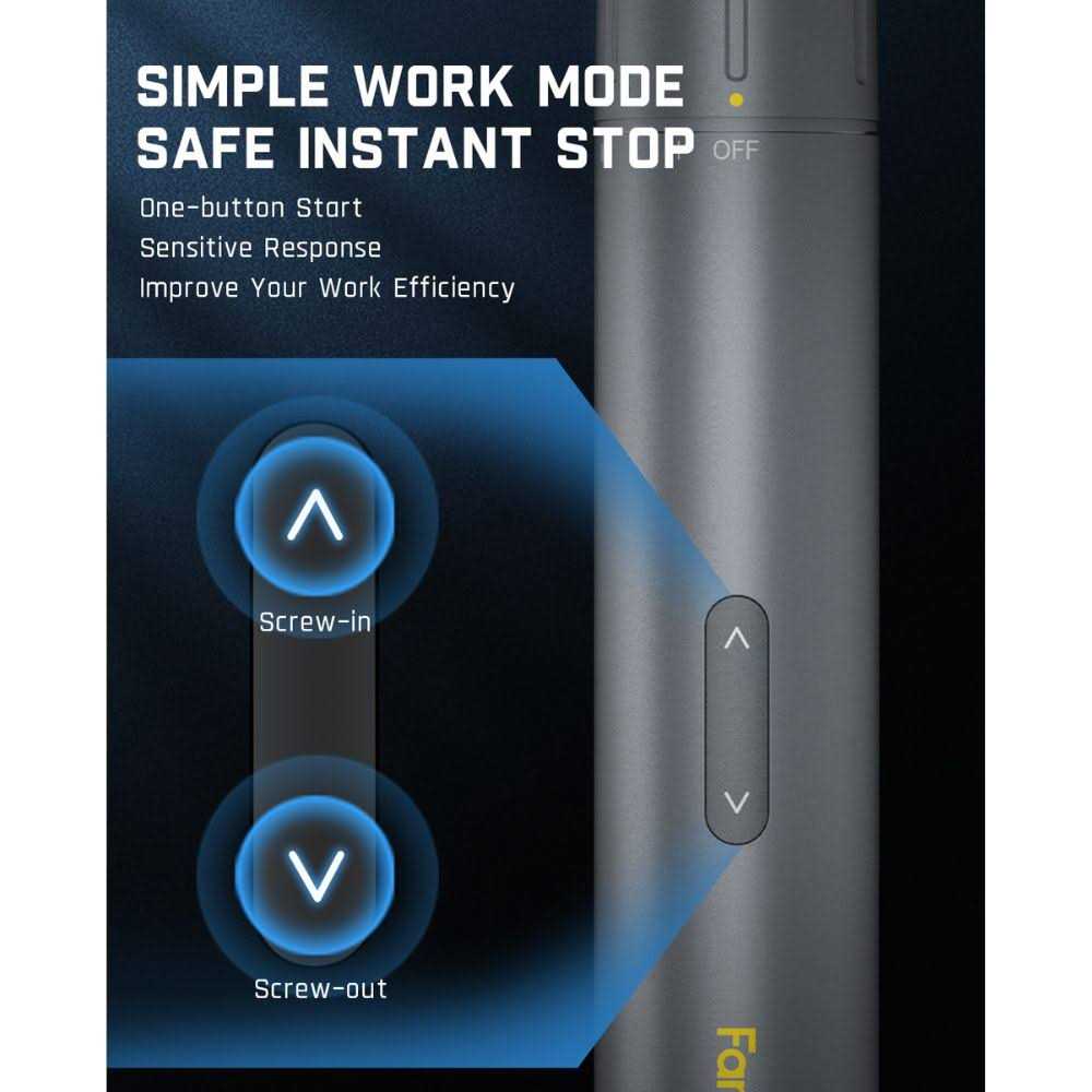 Fanttik 1/4-in Cordless Electric Screwdriver with 10 in 1 Magnetic S2 Bits - Cheap Fitting