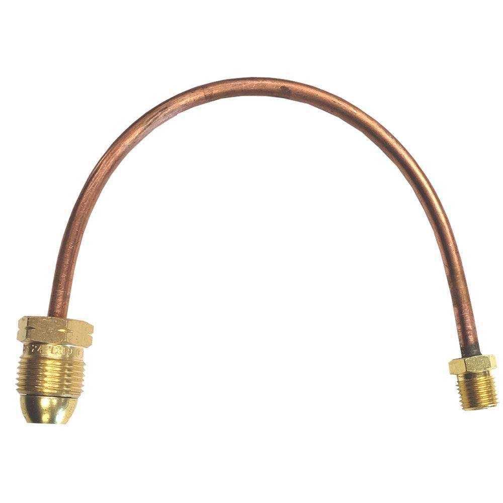 Propane Regulator Copper Pigtail Pol x 1/4 Male Pipe Thread 12 Long - Cheap Fitting