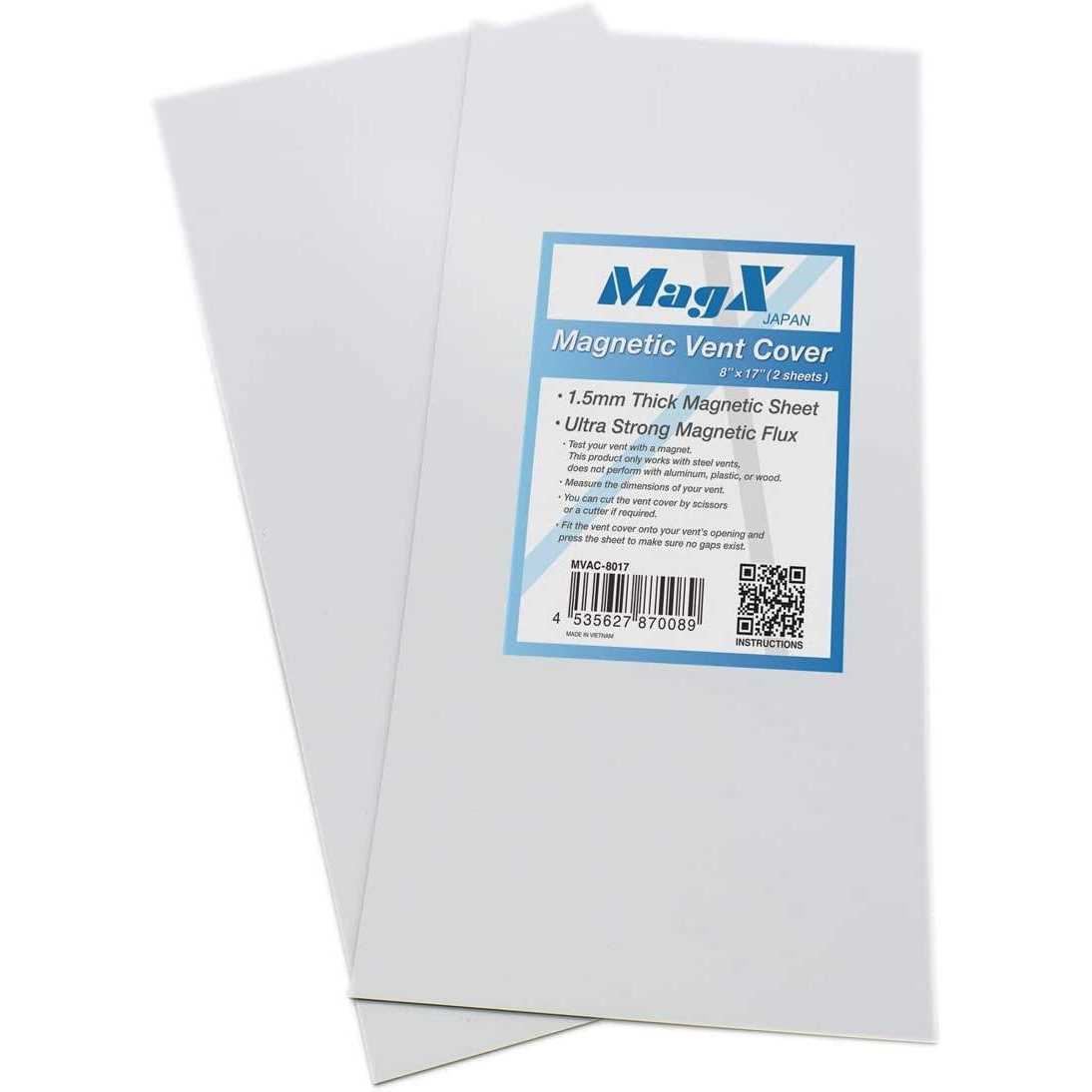 MagX Magnetic Vent Cover 8×17, Flaxible Anisotropic Magnet of Ultra Thick 1.5 mm, for Air Registers or Floor Air Vents - Cheap Fitting