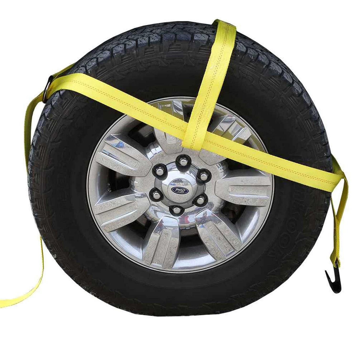 US Cargo Control Yellow Adjustable Tow Dolly Strap Top Strap and Hook - Cheap Fitting