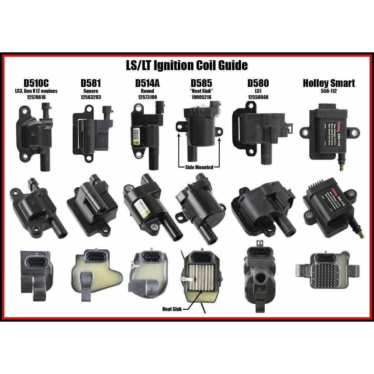 ICT Billet 551531 LS Truck Side Bolt Coil Mount Brackets - Cheap Fitting