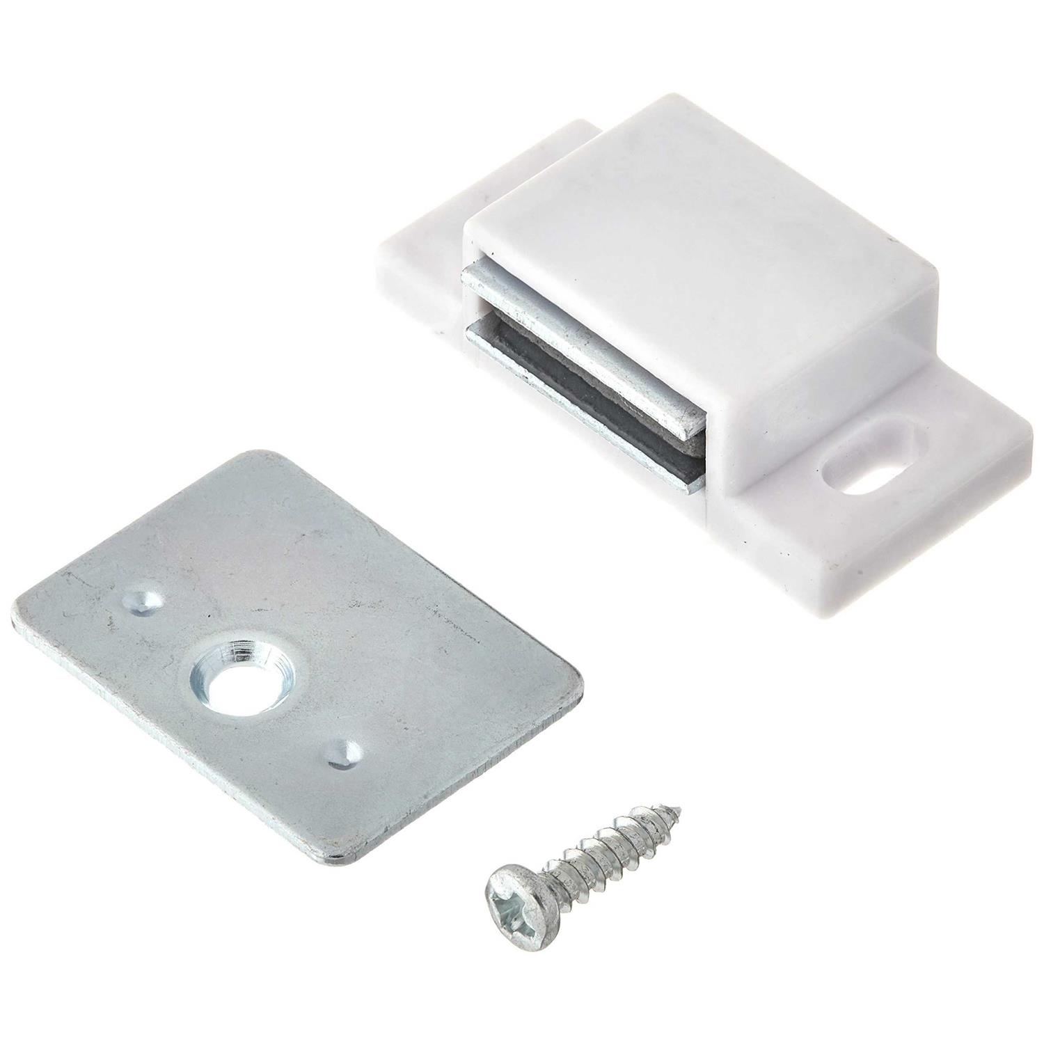 Shutter Hardware Single Magnetic Catch White/zinc Retail Pack 50631 - Cheap Fitting