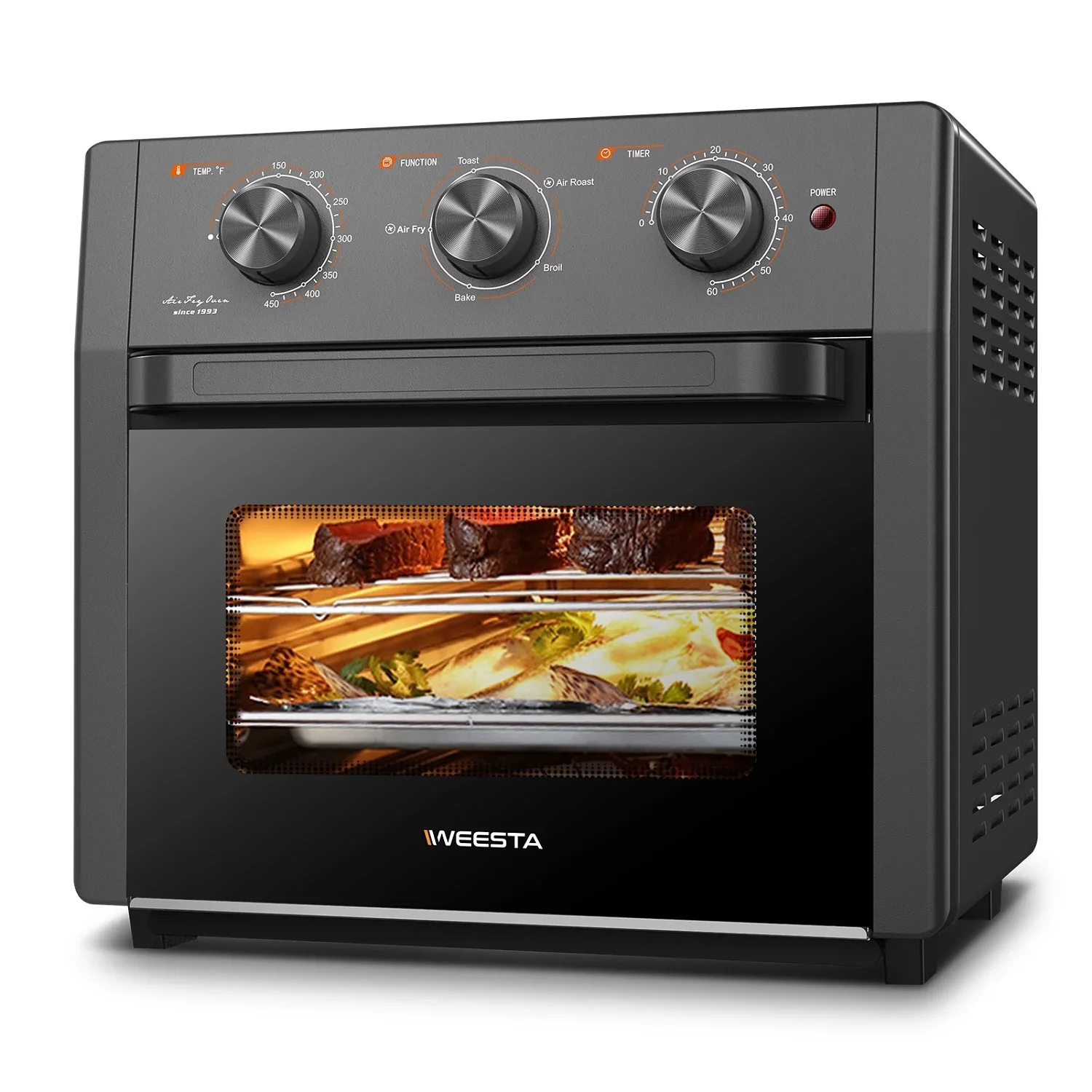 20Quart  large capacity Oven , convection oven countertop, suitable for fast and simple home dining, equipped with accessories and electronic recipes, UL certified - Cheap Fitting
