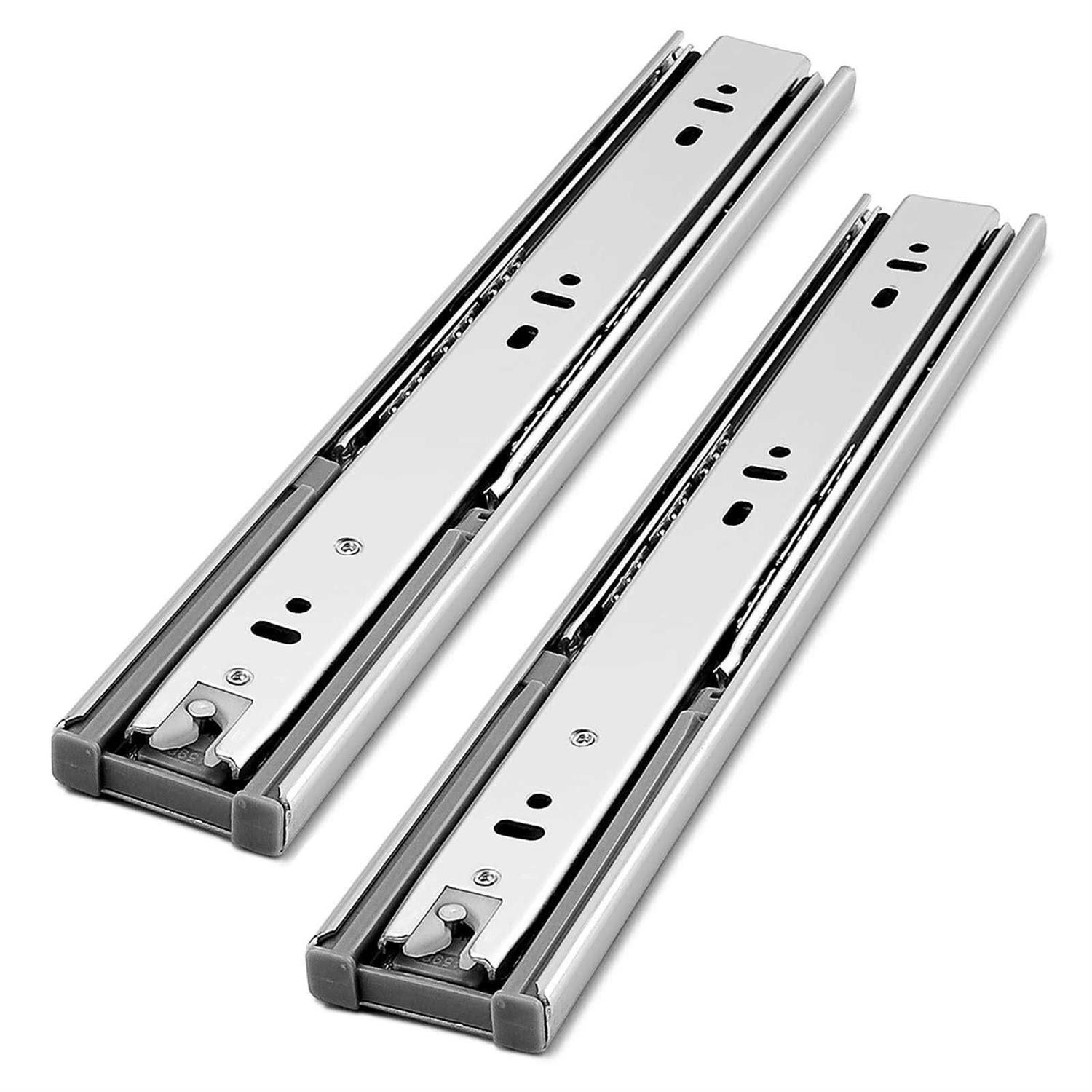 gobrico drawer hardware 16-inch hydraulic soft self close drawer slides full extension ball bearing drawer runners 3folds 100 - Cheap Fitting