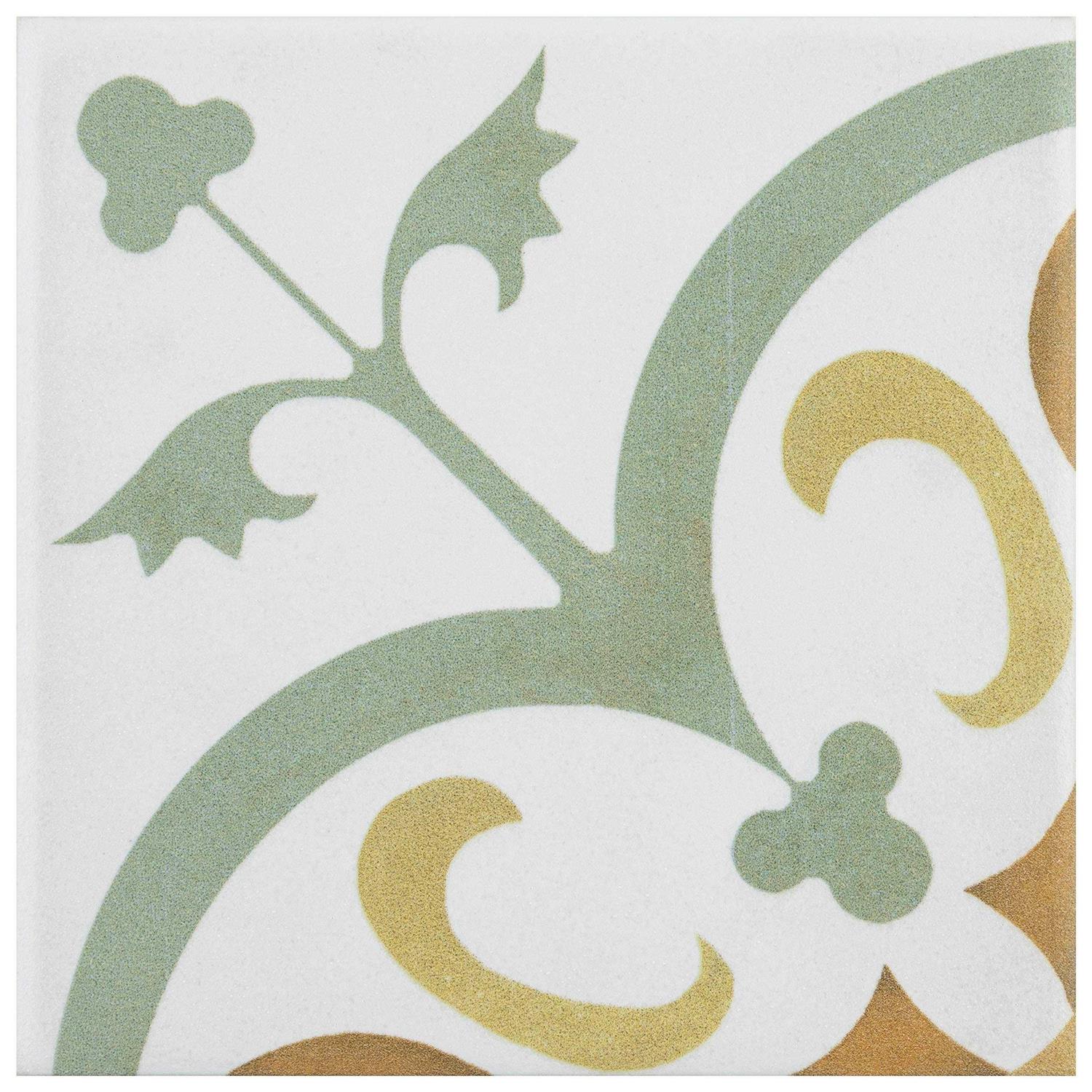 Merola Tile Revival Memory Mini 4 x 4 Ceramic Floor and Wall Tile FRC4REVM - Cheap Fitting