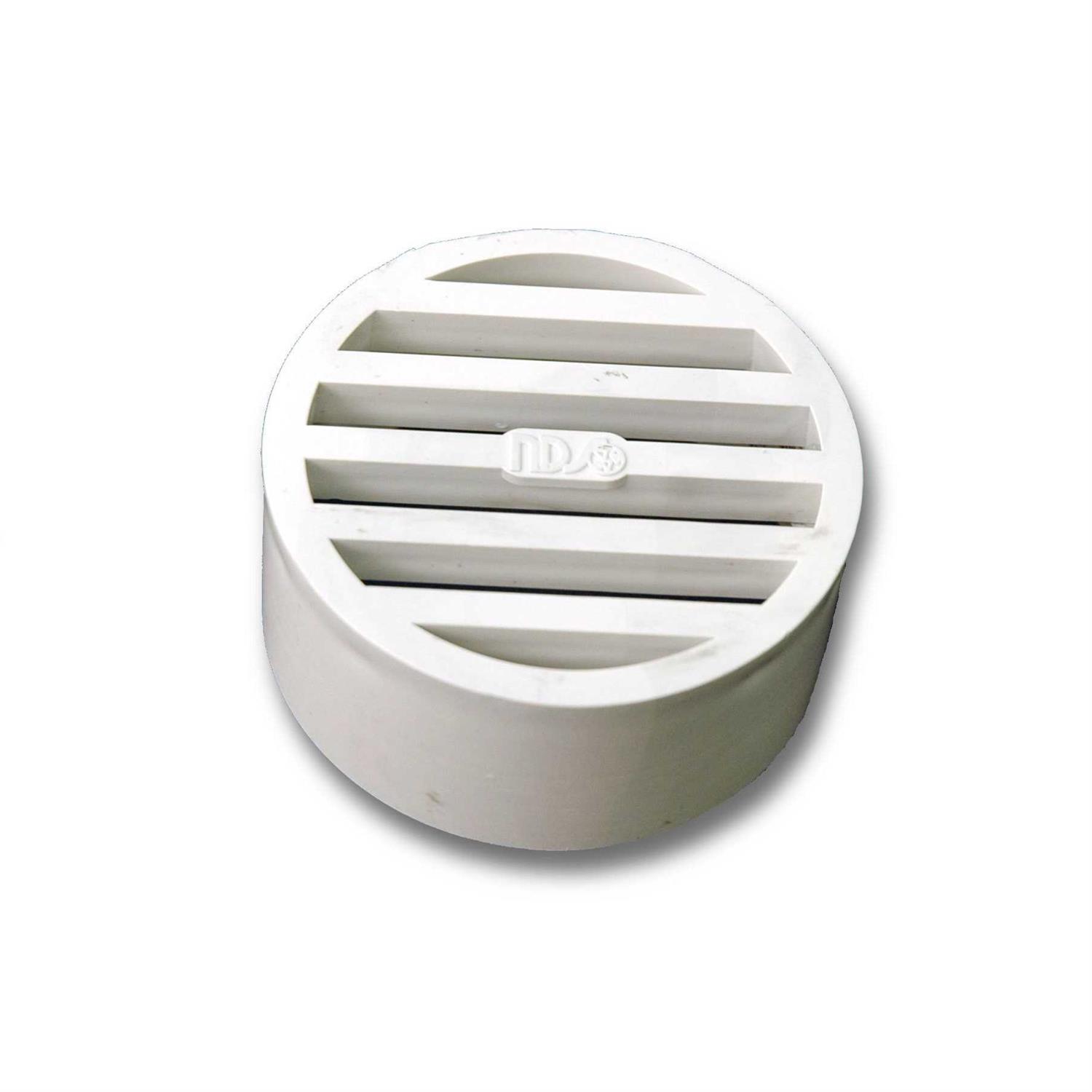 NDS 4 in. Round Plastic Drain Grate - Cheap Fitting
