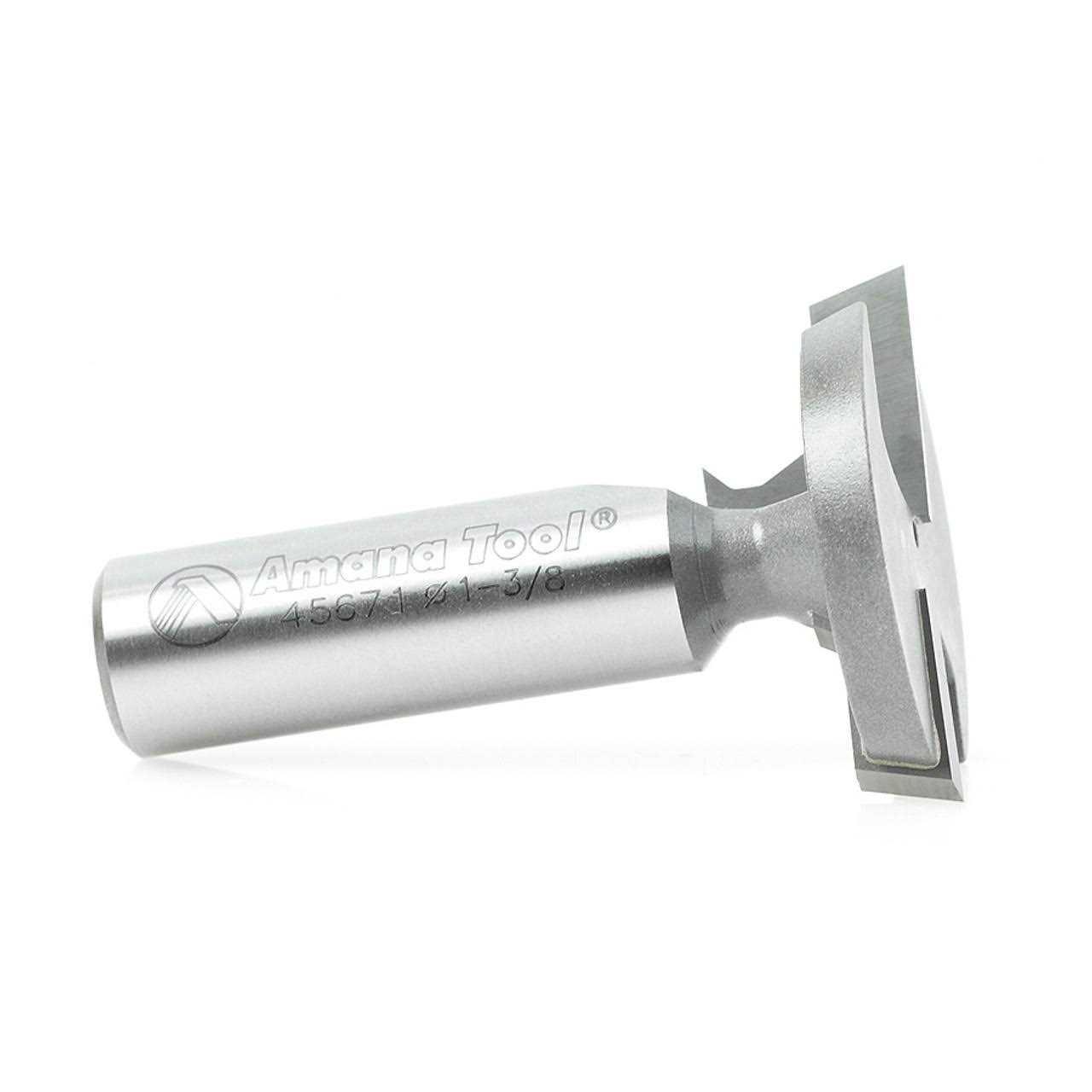 Amana 45671 T-Slot Beveled Edge 1-3/8 Dia x 35/64 x 1/2 Inch Shank - Cheap Fitting