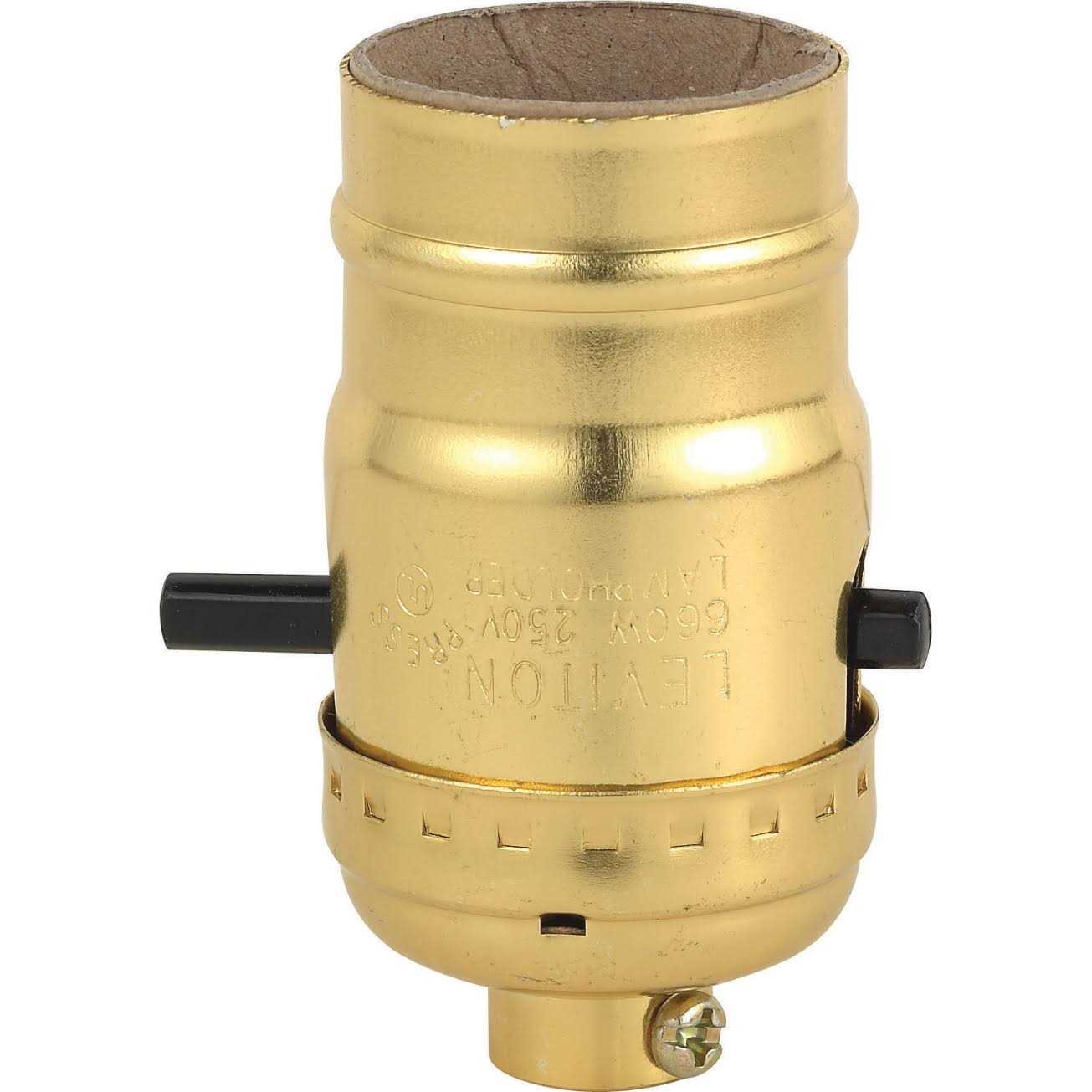 Leviton Push-Thru Lamp Socket - Cheap Fitting