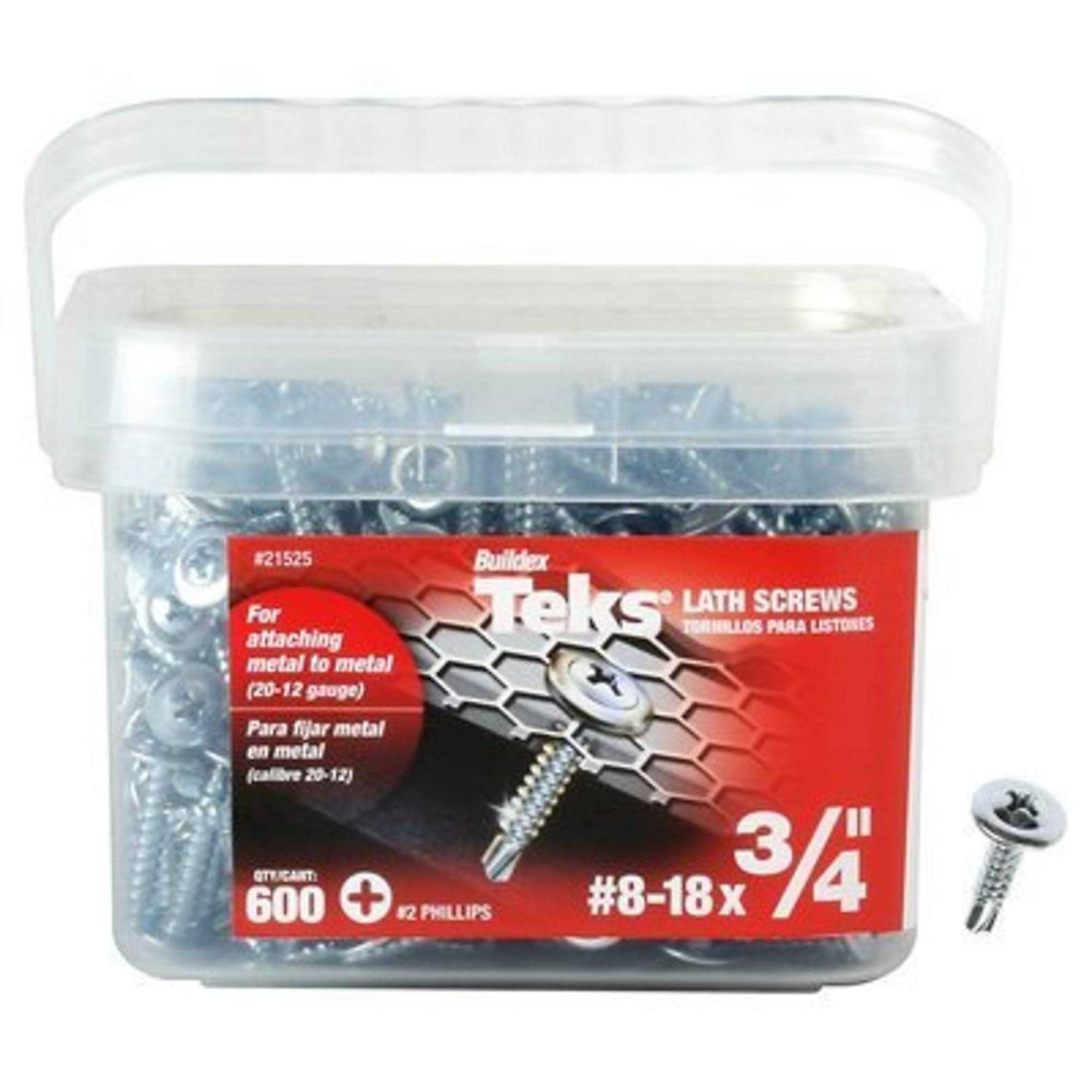 Teks Screw Lath Drill PT No8 x3/4in 21525 - Cheap Fitting